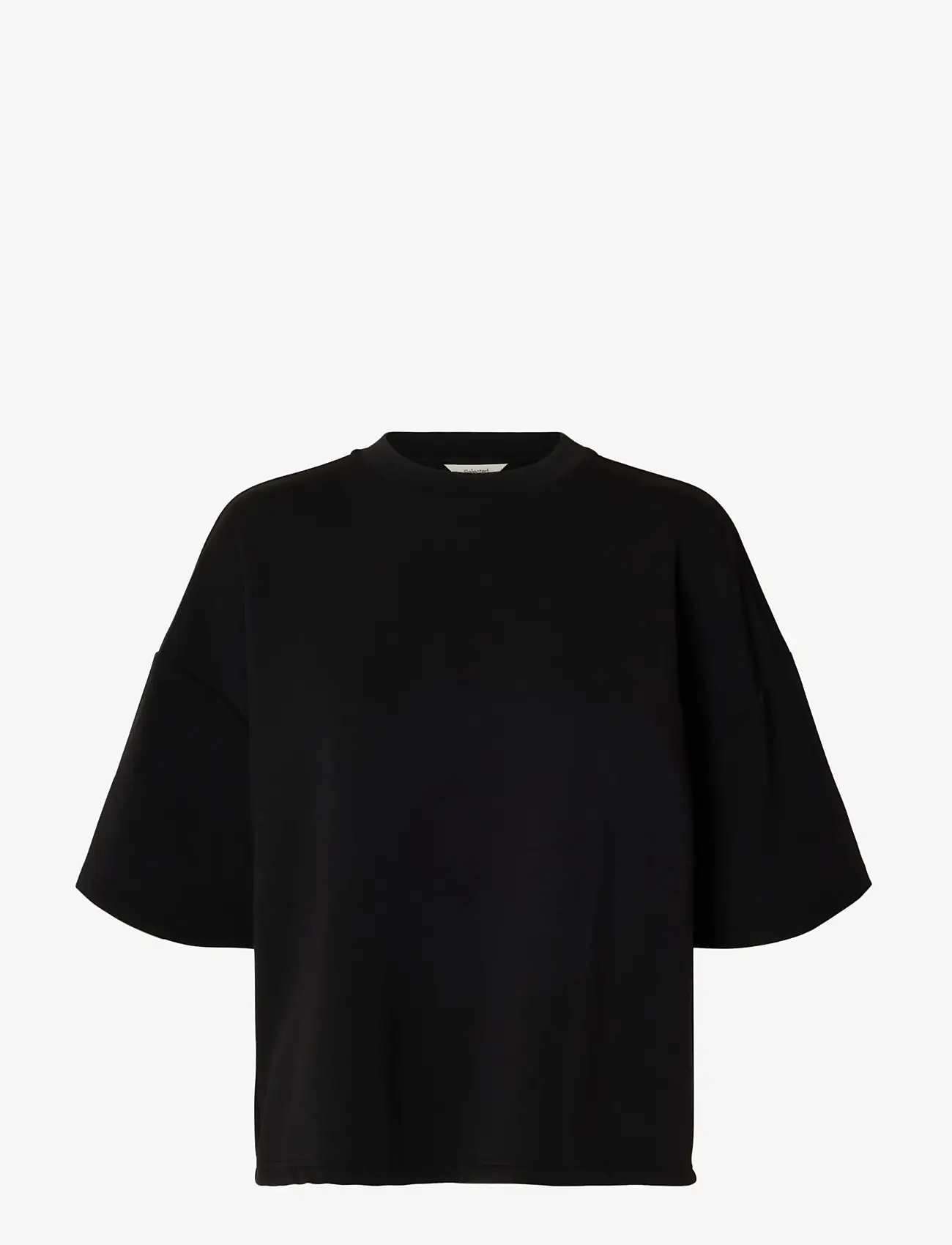 Selected - SLWOVERSIZED TENNY TEE NOOS - t-shirts - black - 1