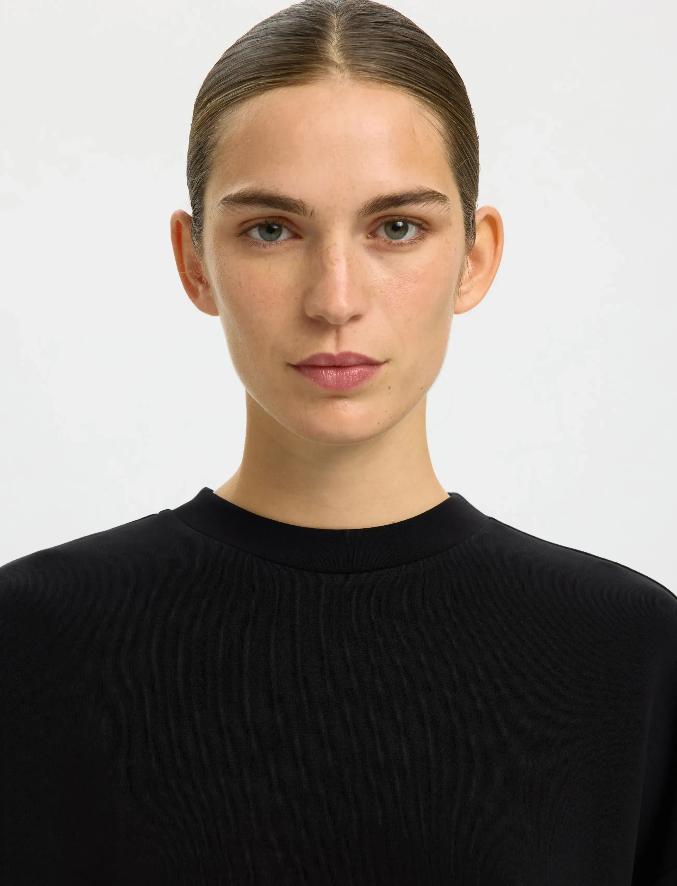 Selected - SLWOVERSIZED TENNY TEE NOOS - t-shirts - black - 4