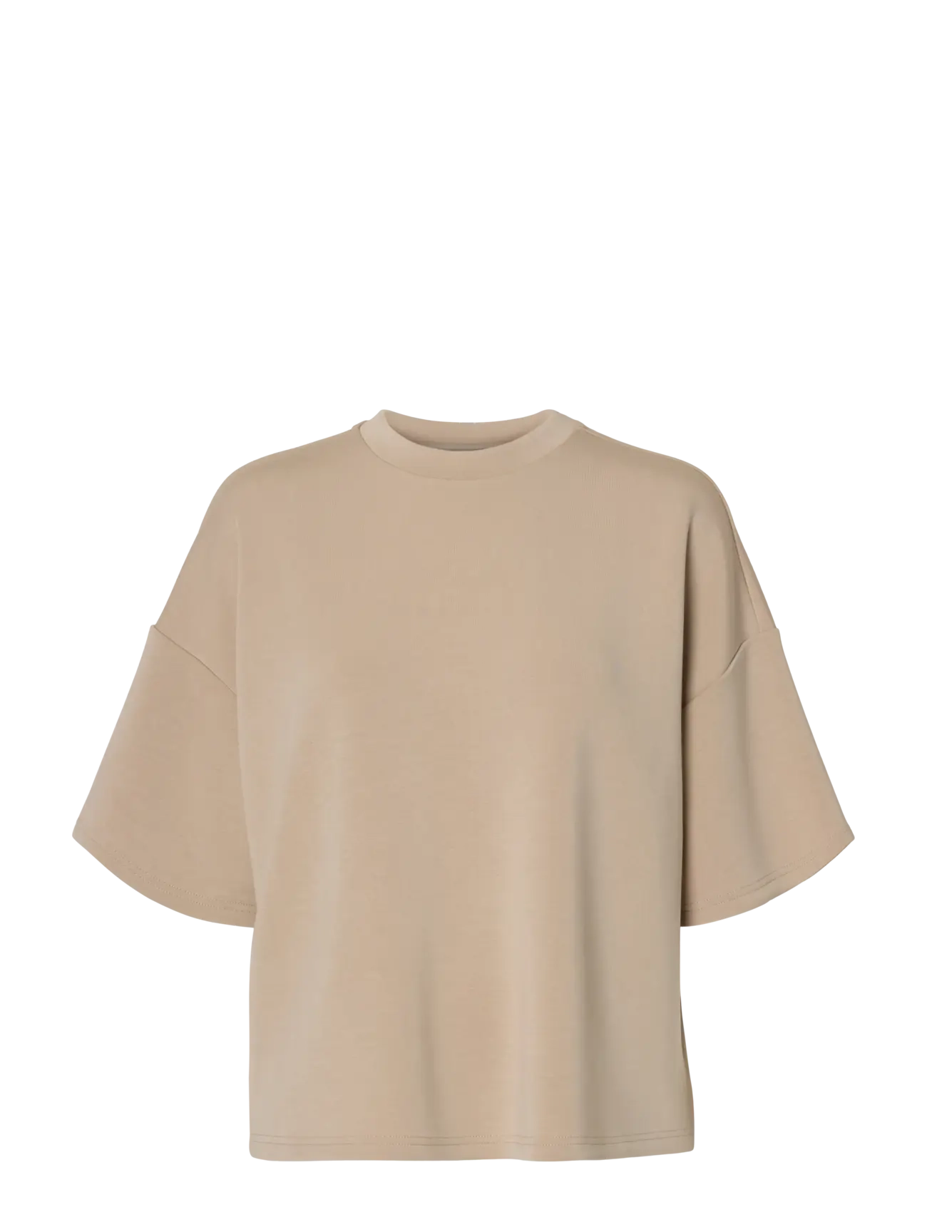Selected SLFOVERSIZED TENNY TEE NOOS - Selected - PURE CASHMERE / beige