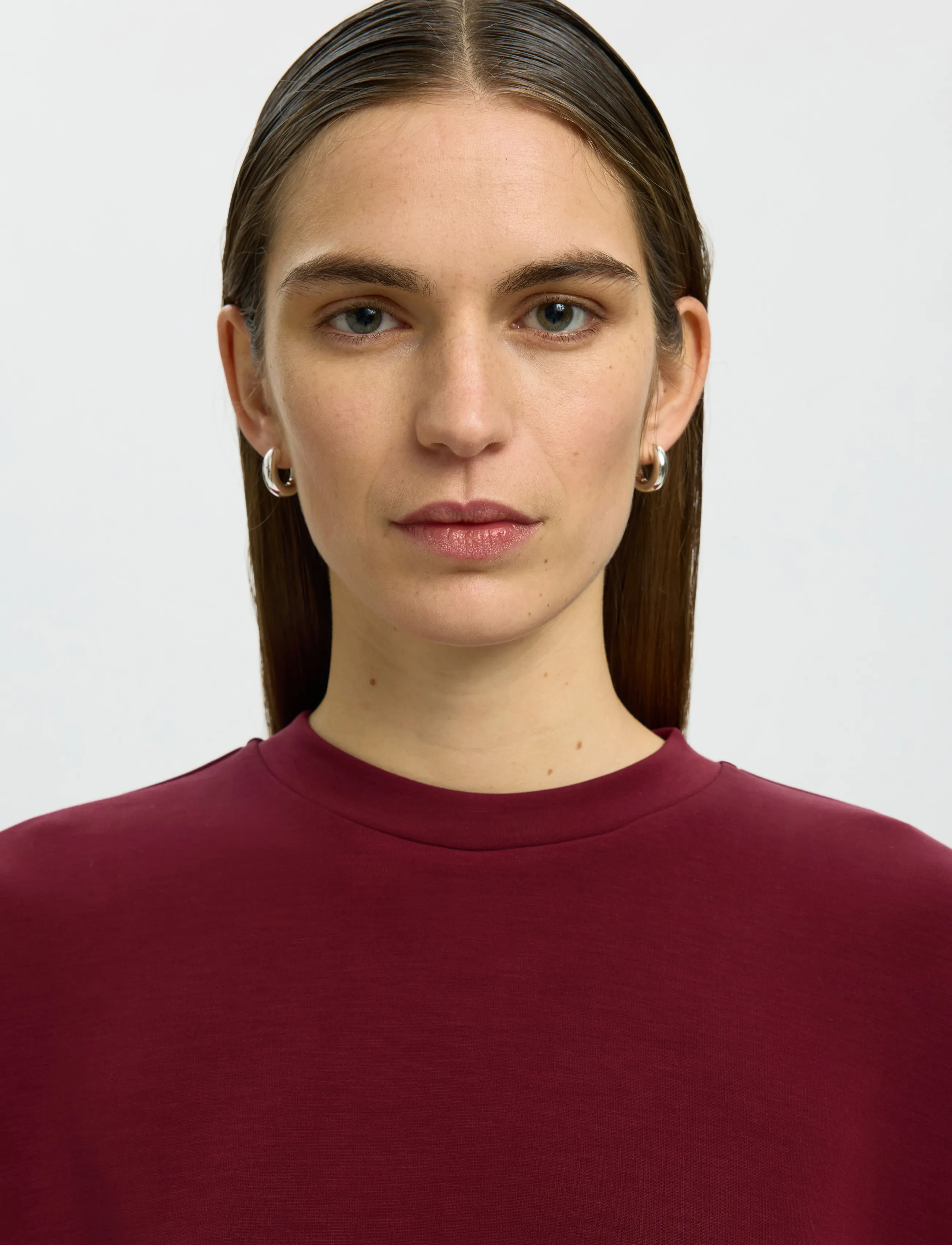 Selected - SLWOVERSIZED TENNY TEE NOOS - t-shirts - tawny port - 4