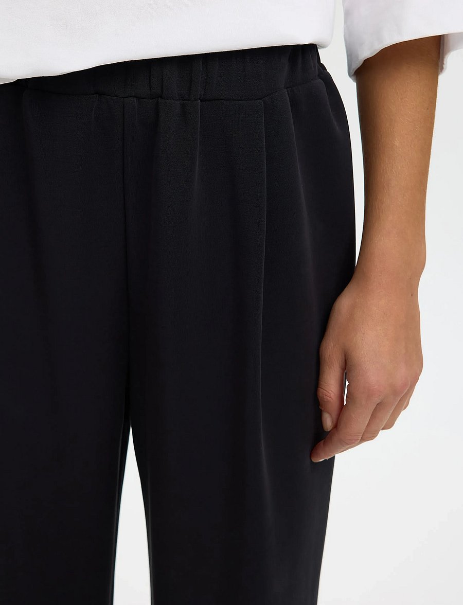 Selected - SLWTENNY HW PANT NOOS - igapäevane stiil - black - 4