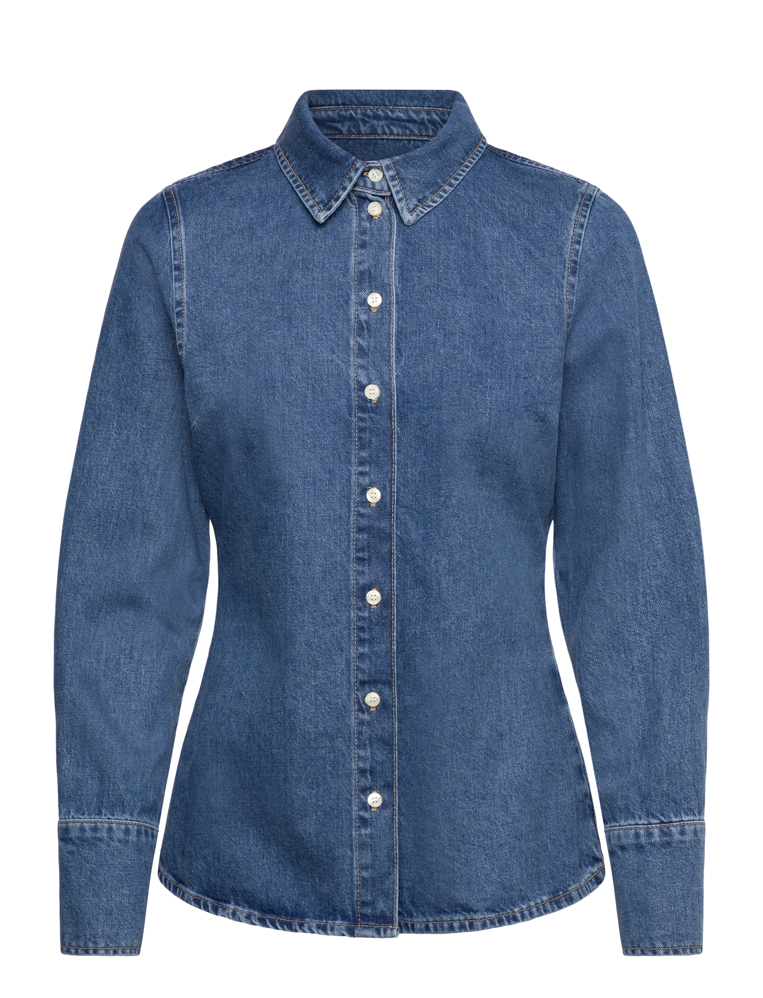 Selected SLFREGULAR AGATHE DENIM SHIRT - Tøj - MEDIUM BLUE DENIM / blue