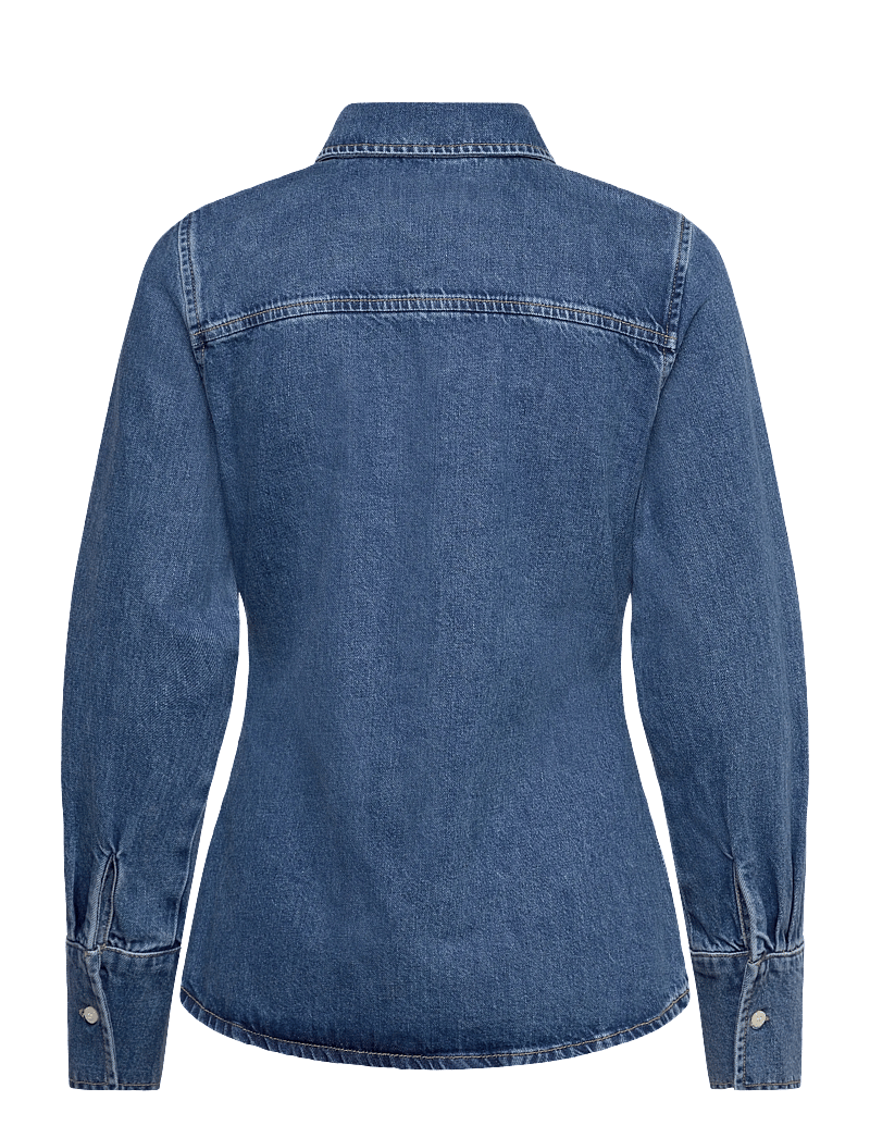 Selected - SLFREGULAR AGATHE DENIM SHIRT - jeanshemden - medium blue denim - 1