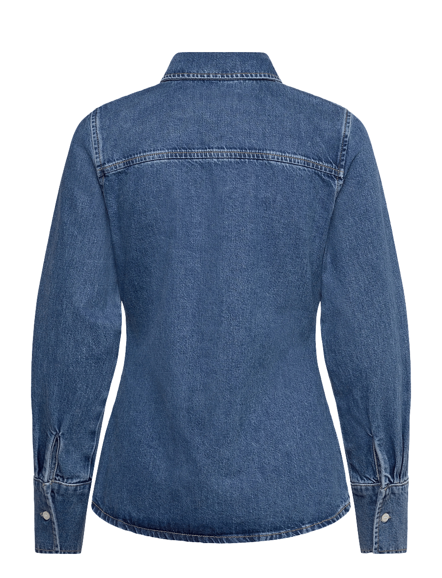 Selected - SLFREGULAR AGATHE DENIM SHIRT - denimskjorter - medium blue denim - 1