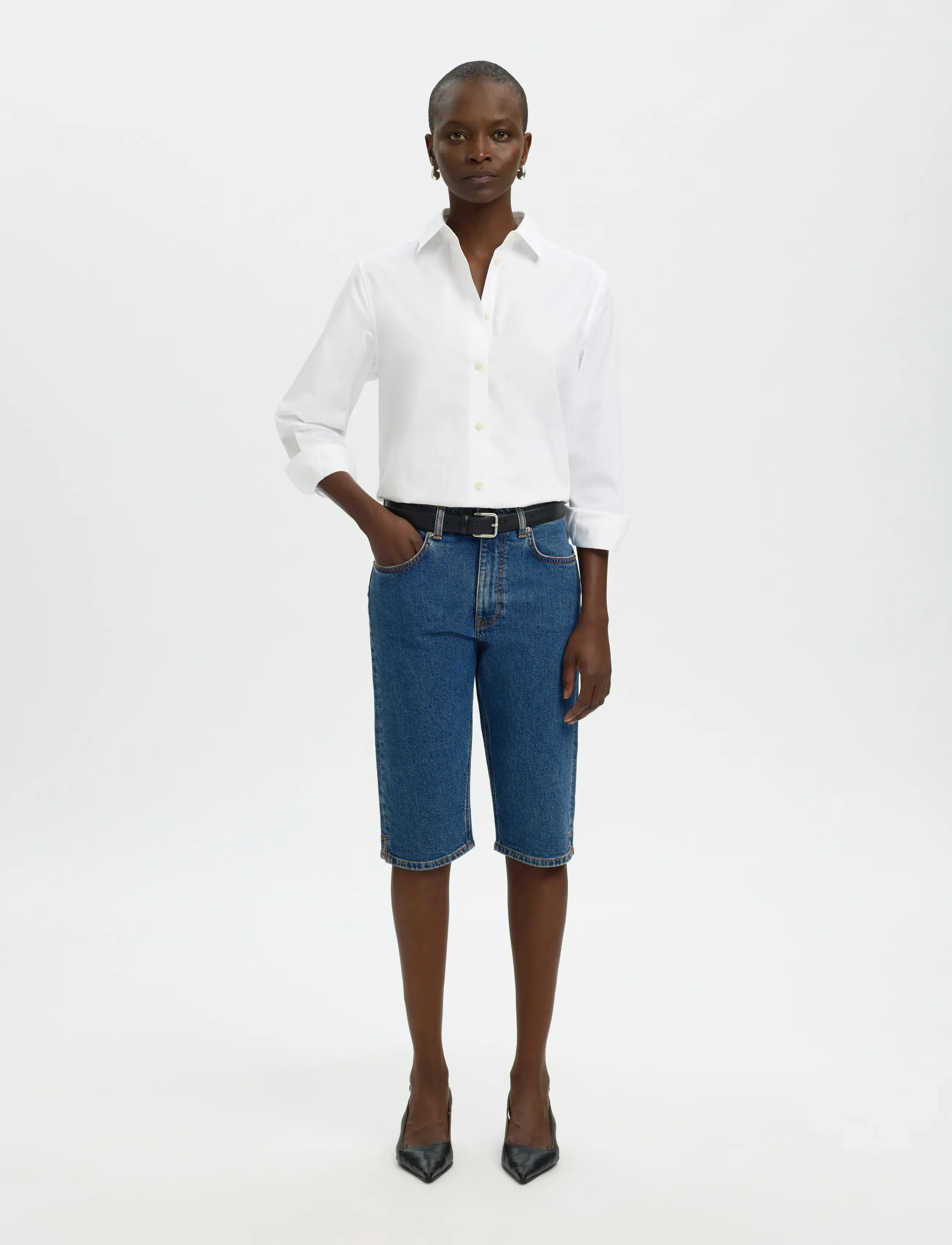 Slfeva Mw Denim Capri 3