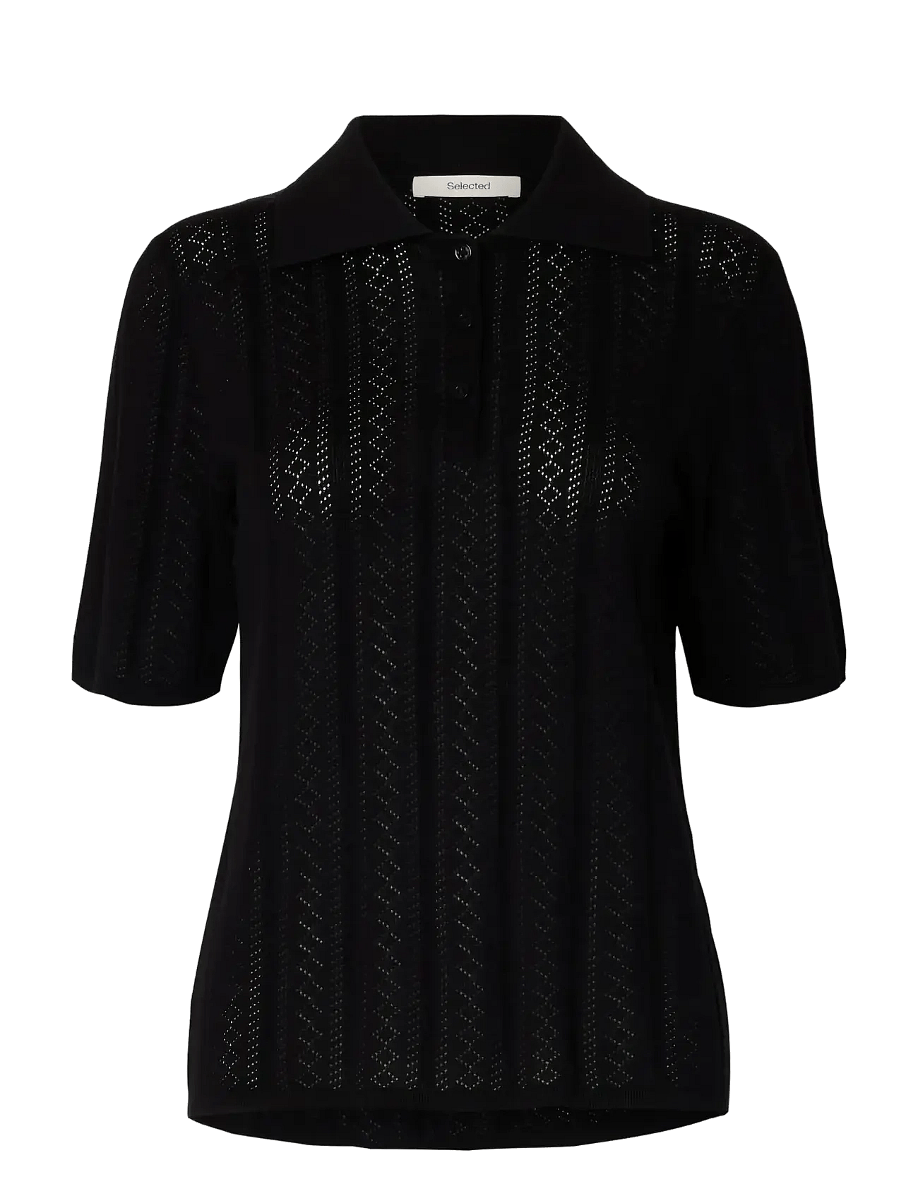 Selected | Slftoledo Structure 2/4 Knit Polo Neck | XS