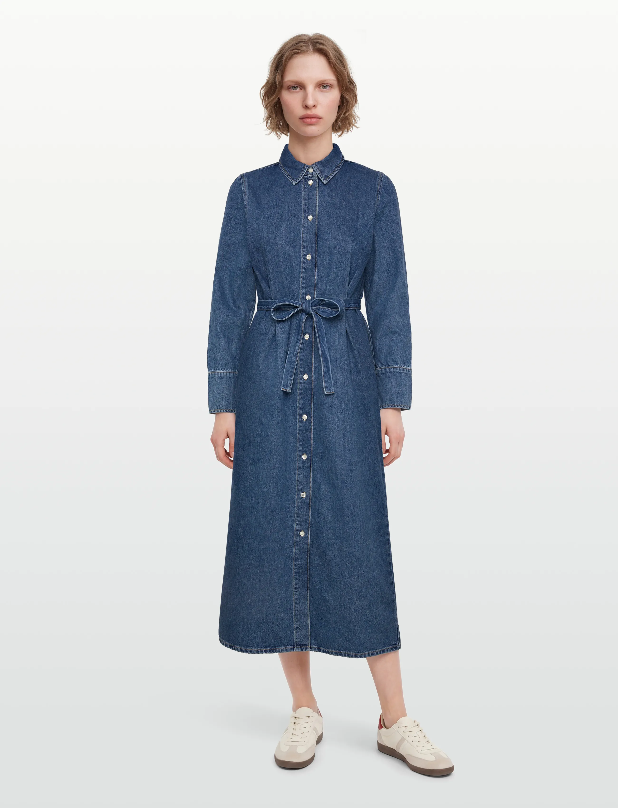 Selected SLFREGULAR AGATHE LONG DENIM DRESS - Kampagne - MEDIUM BLUE DENIM / blue