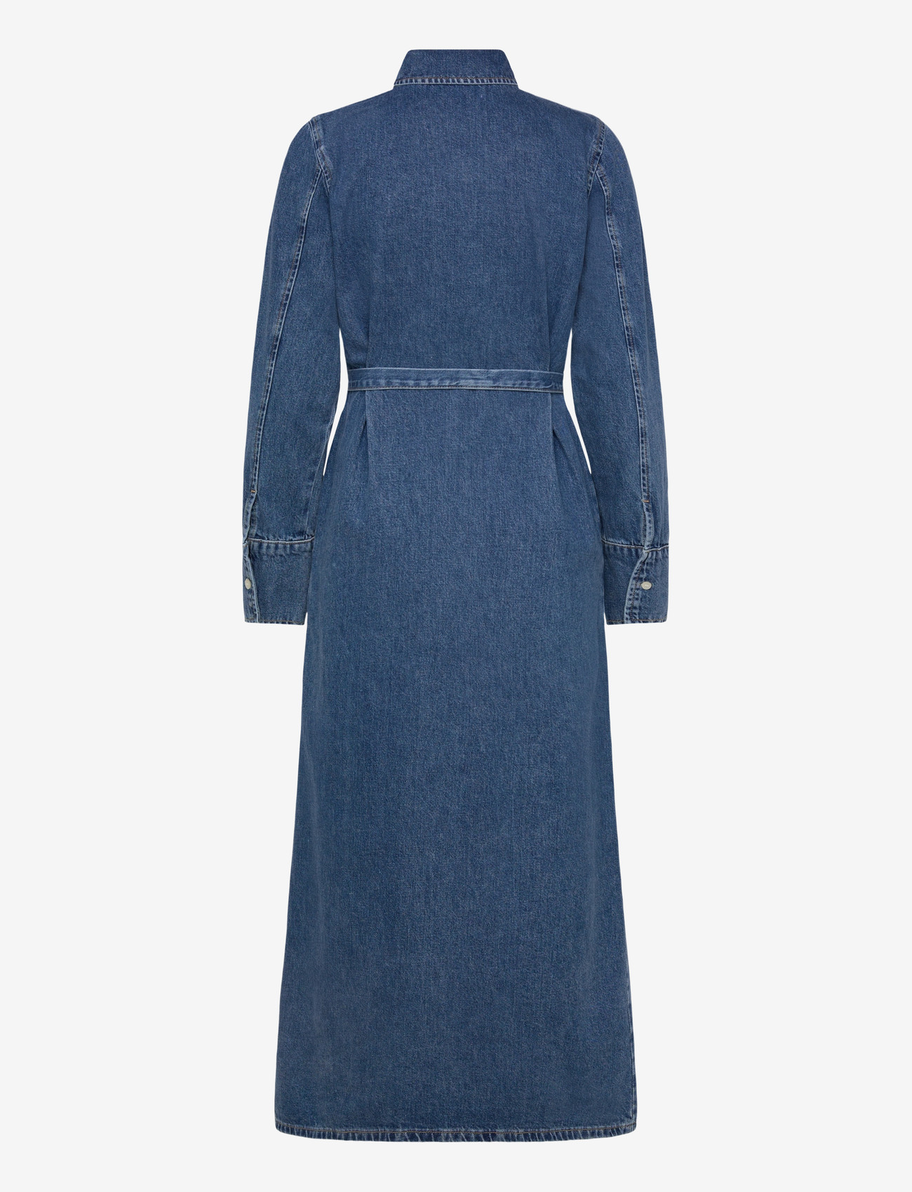 Selected - SLFREGULAR AGATHE LONG DENIM DRESS - särkkleidid - medium blue denim - 2