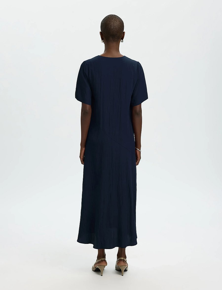 Selected - SLFIONA REGULAR 2/4 ANKLE DRESS B - kleitas ar pārlikumu - dark sapphire - 2