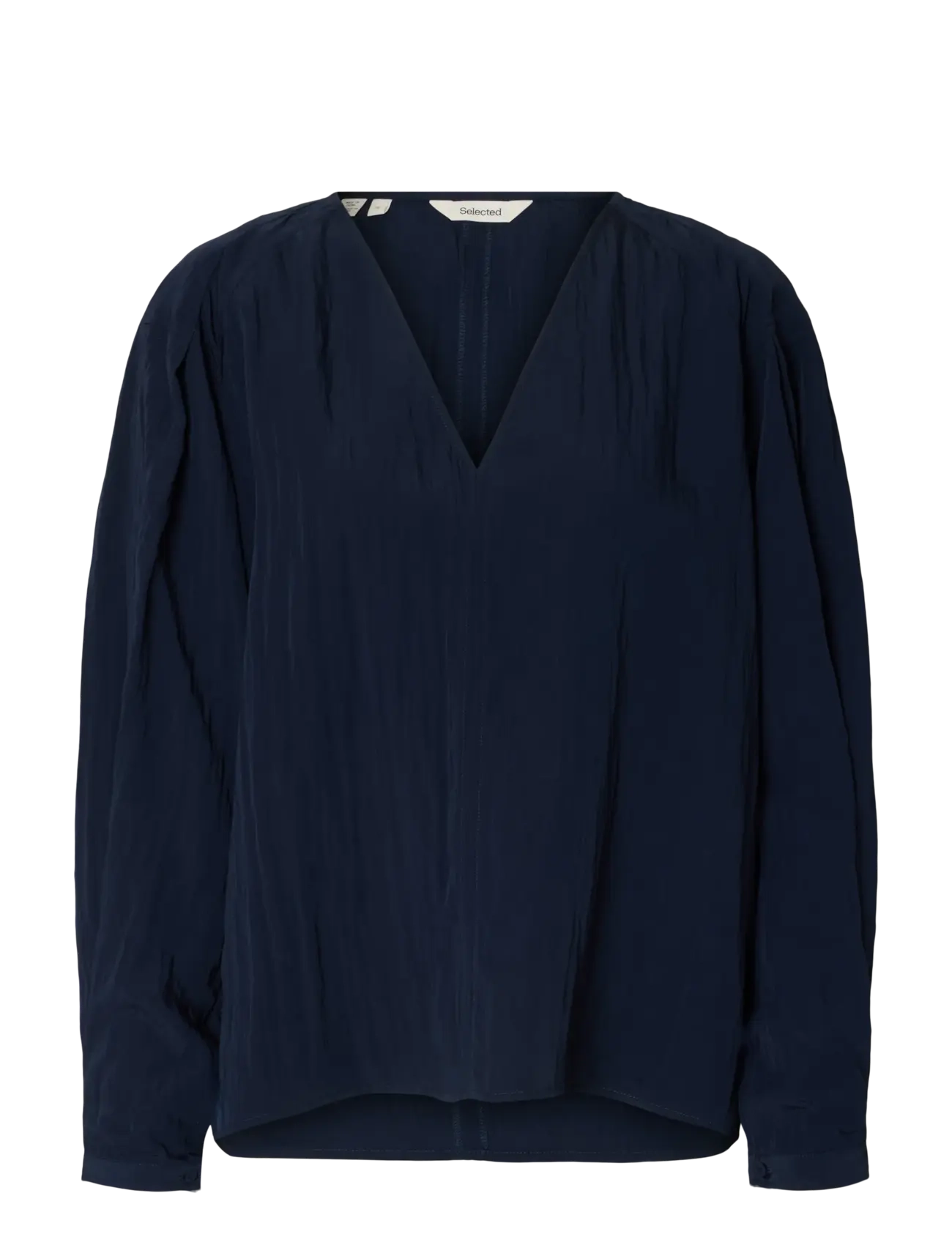 Selected SLFIONA LS TOP B - Tøj - DARK SAPPHIRE / navy