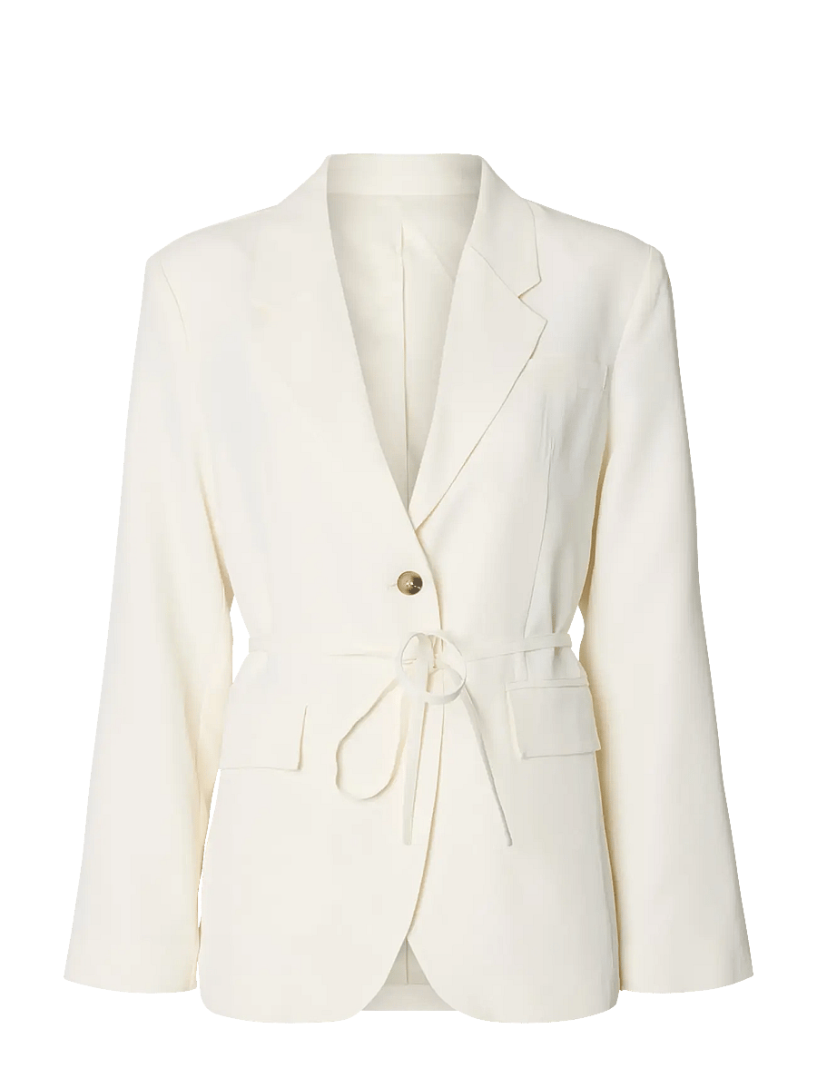 Selected - SLFELLIE BLAZER - blazere med bælte - egret - 1