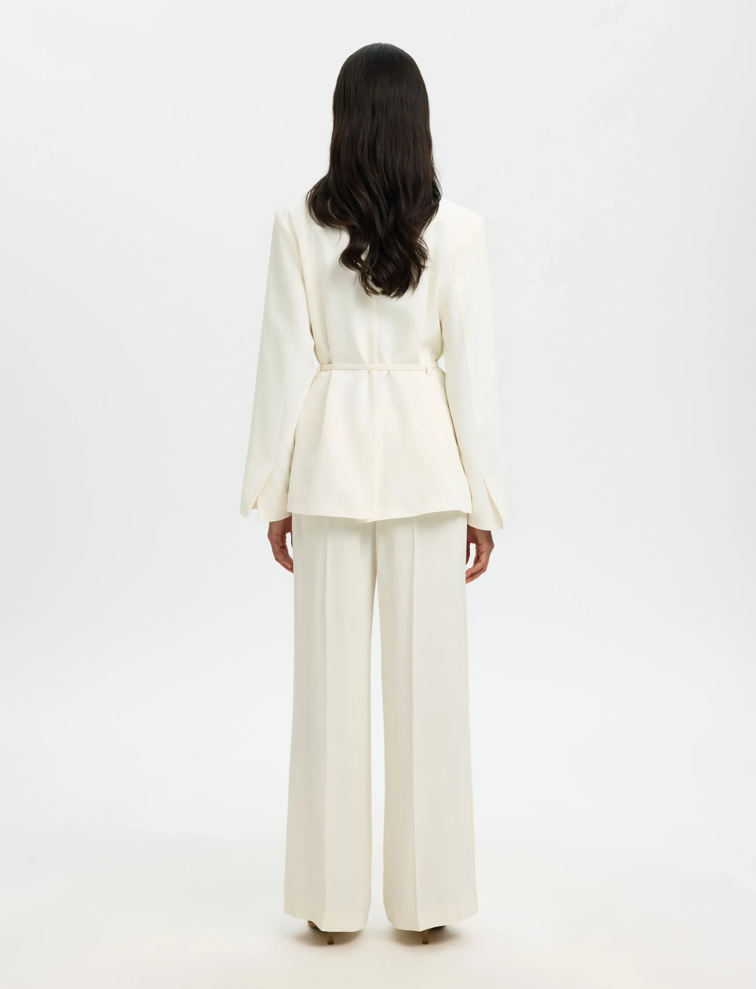 Selected - SLFELLIE BLAZER - blazere med bælte - egret - 2
