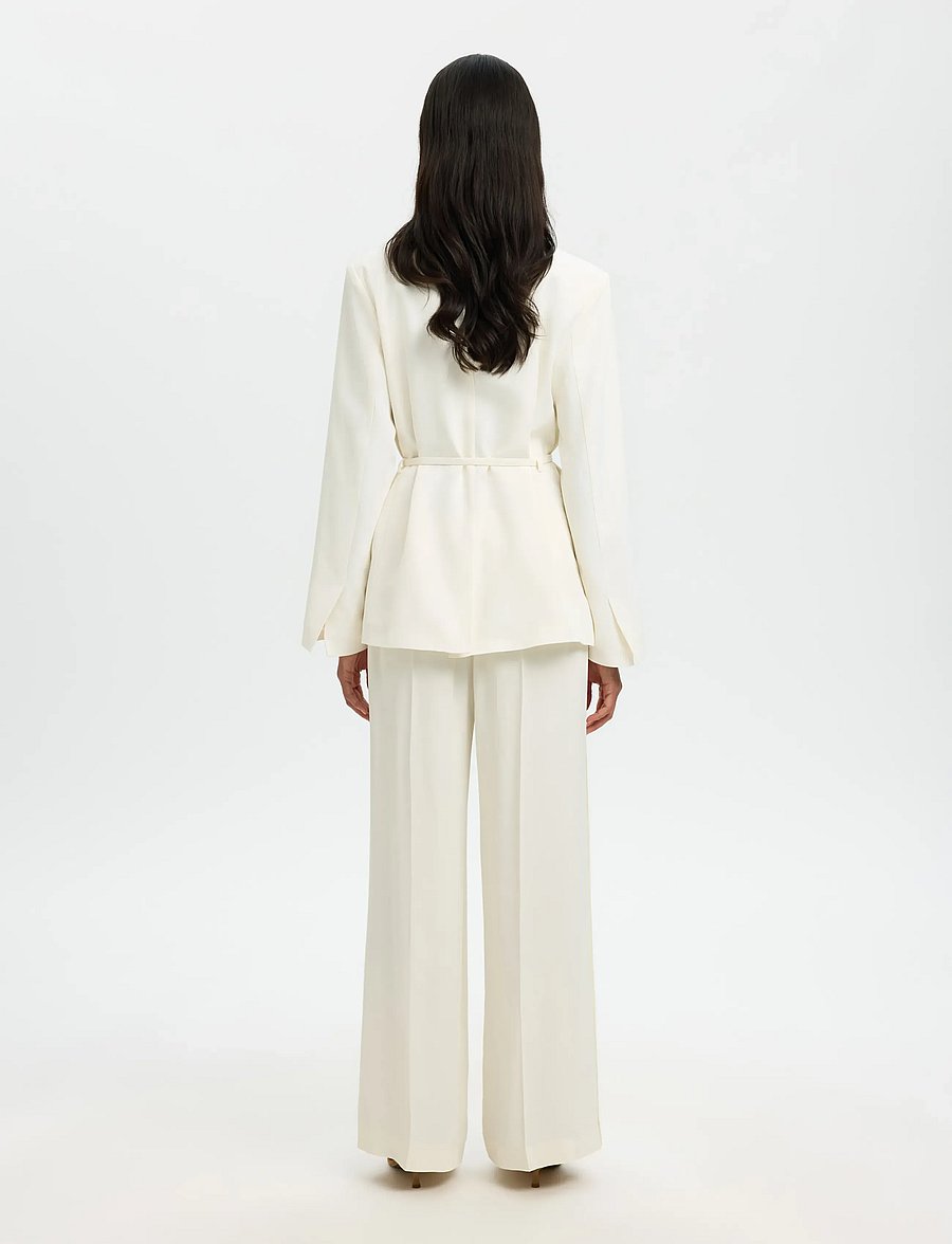 Selected - SLFELLIE BLAZER - blazere med bælte - egret - 2