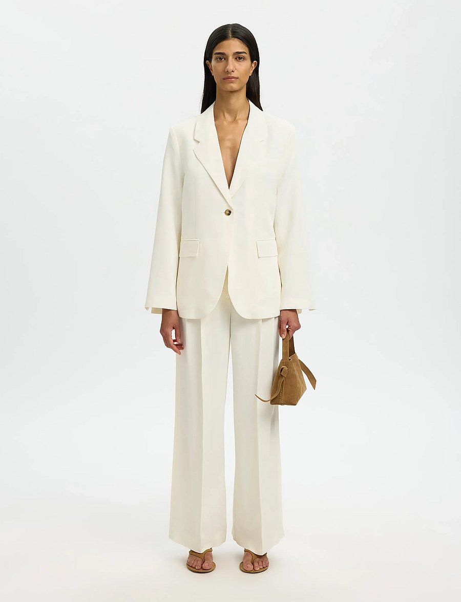 Selected - SLFELLIE BLAZER - blazere med bælte - egret - 5