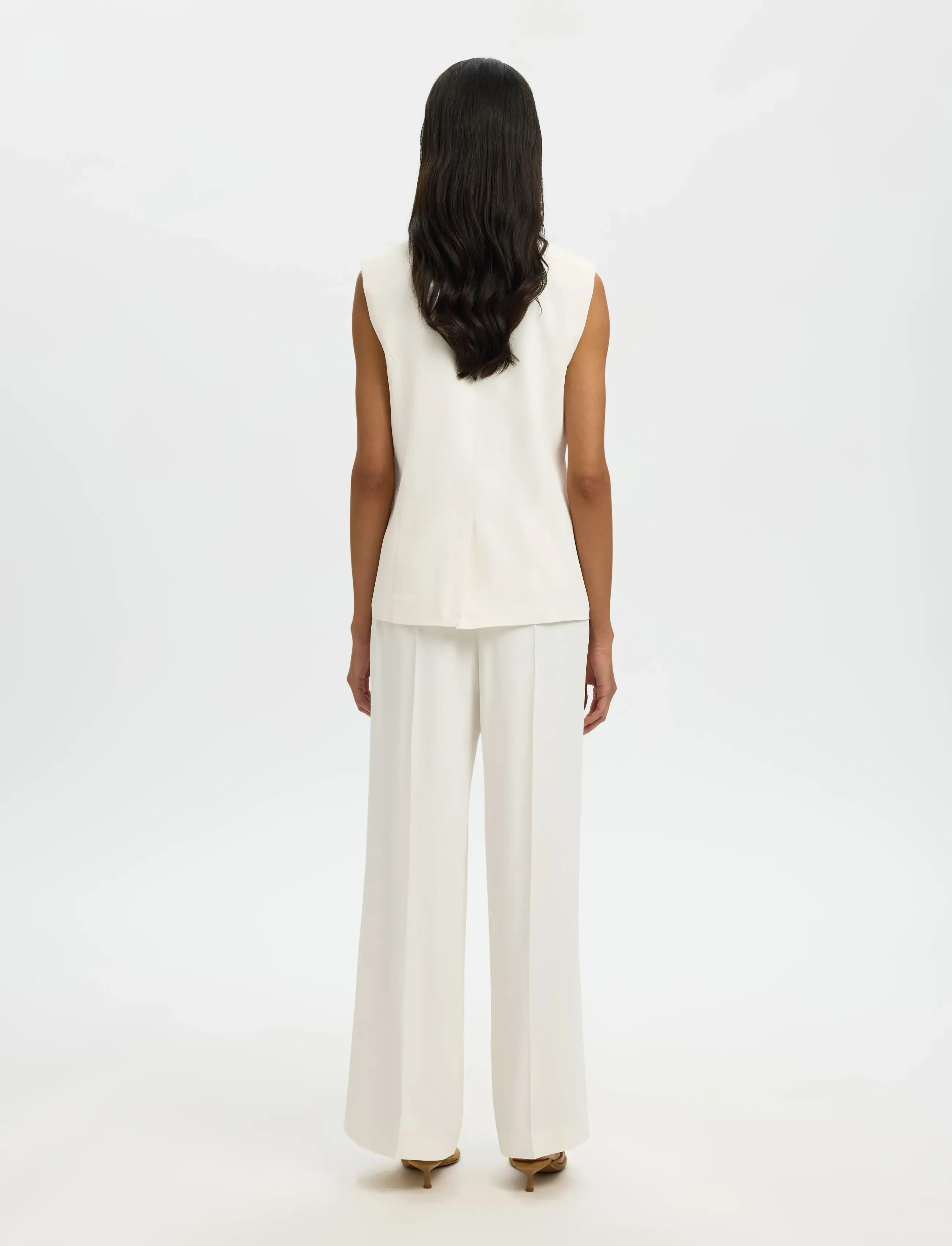 Selected - SLFELLIE VEST - spring jackets - egret - 2