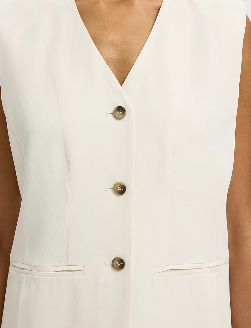 Selected - SLFELLIE VEST - lentejassen - egret - 4