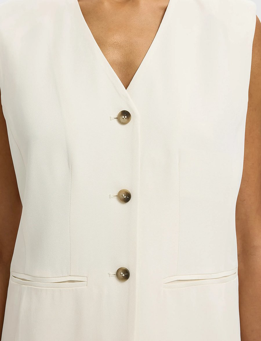 Selected - SLFELLIE VEST - forårsjakker - egret - 4