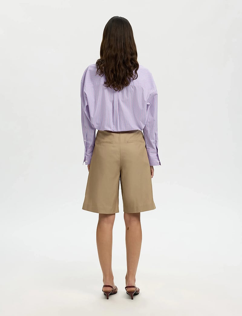 Selected - SLFHOTEL AMOUR OVERSIZE LS SHIRT B - long-sleeved shirts - fresh pink - 2