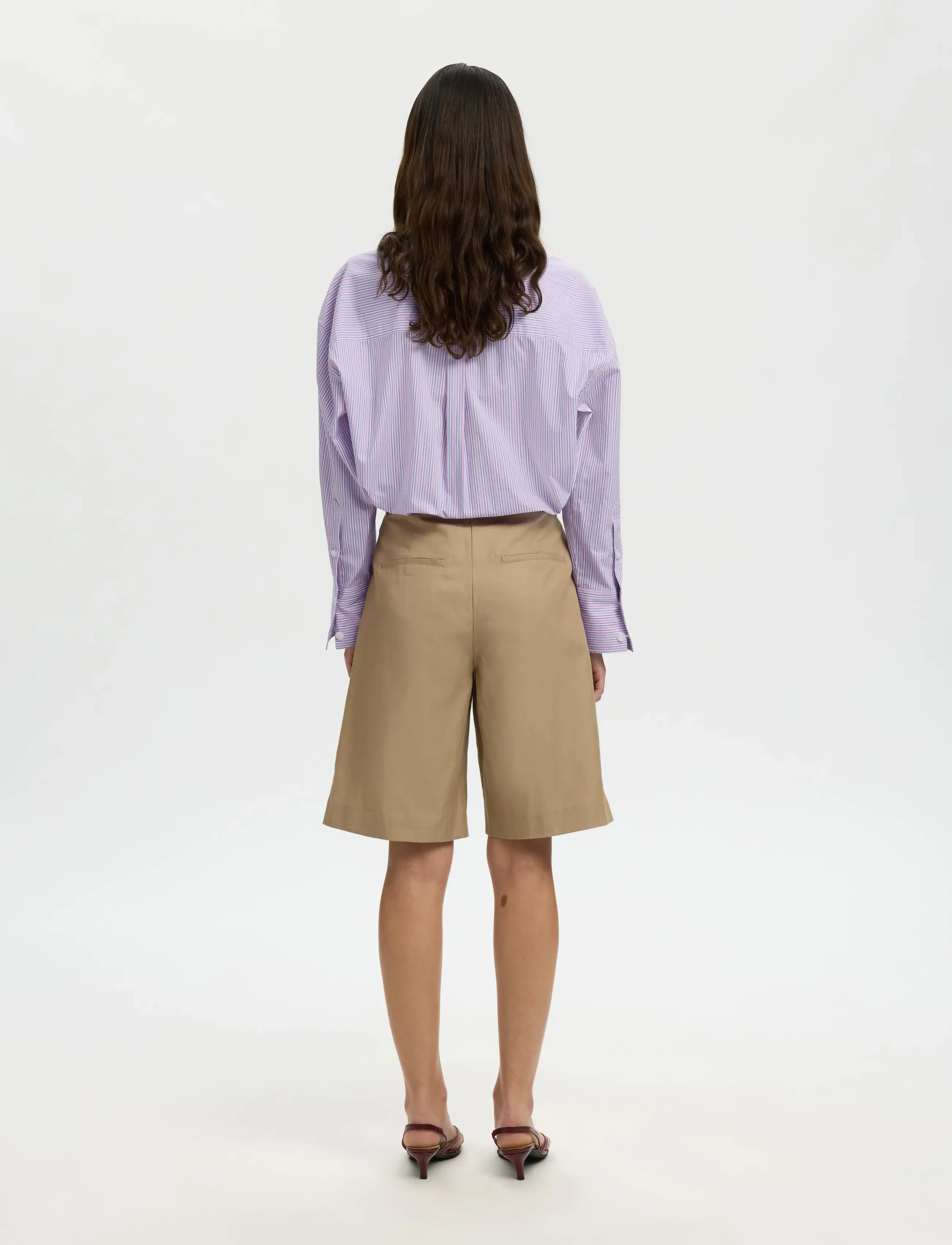 Selected - SLFHOTEL AMOUR OVERSIZE LS  SHIRT B - langärmlige hemden - fresh pink - 2
