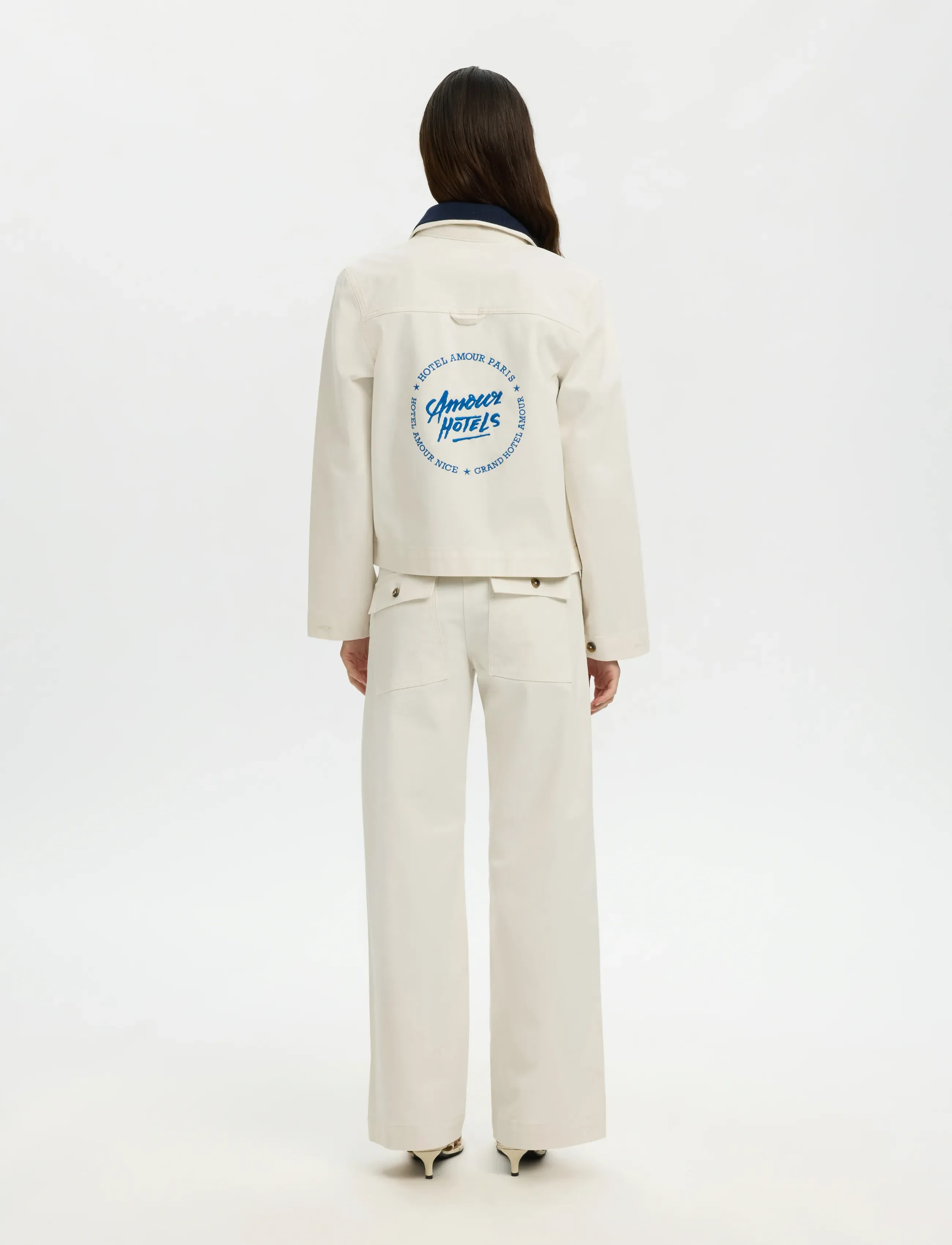 Selected - SLFRELAXED HOTEL AMOUR JACKET - forårsjakker - egret - 3