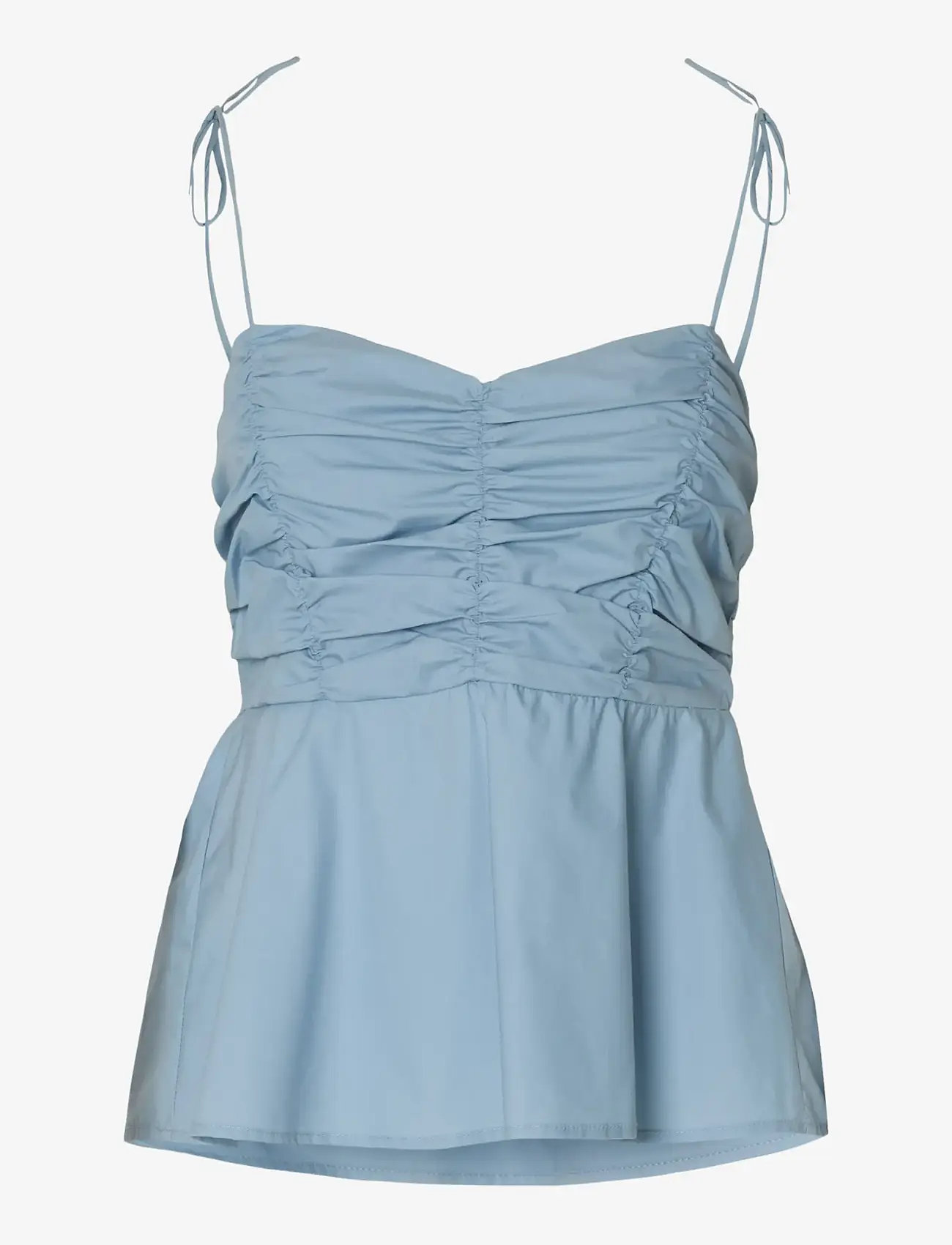 Selected - SLFDELIA STRAP TOP B - Ærmeløse bluser - dusty blue - 1