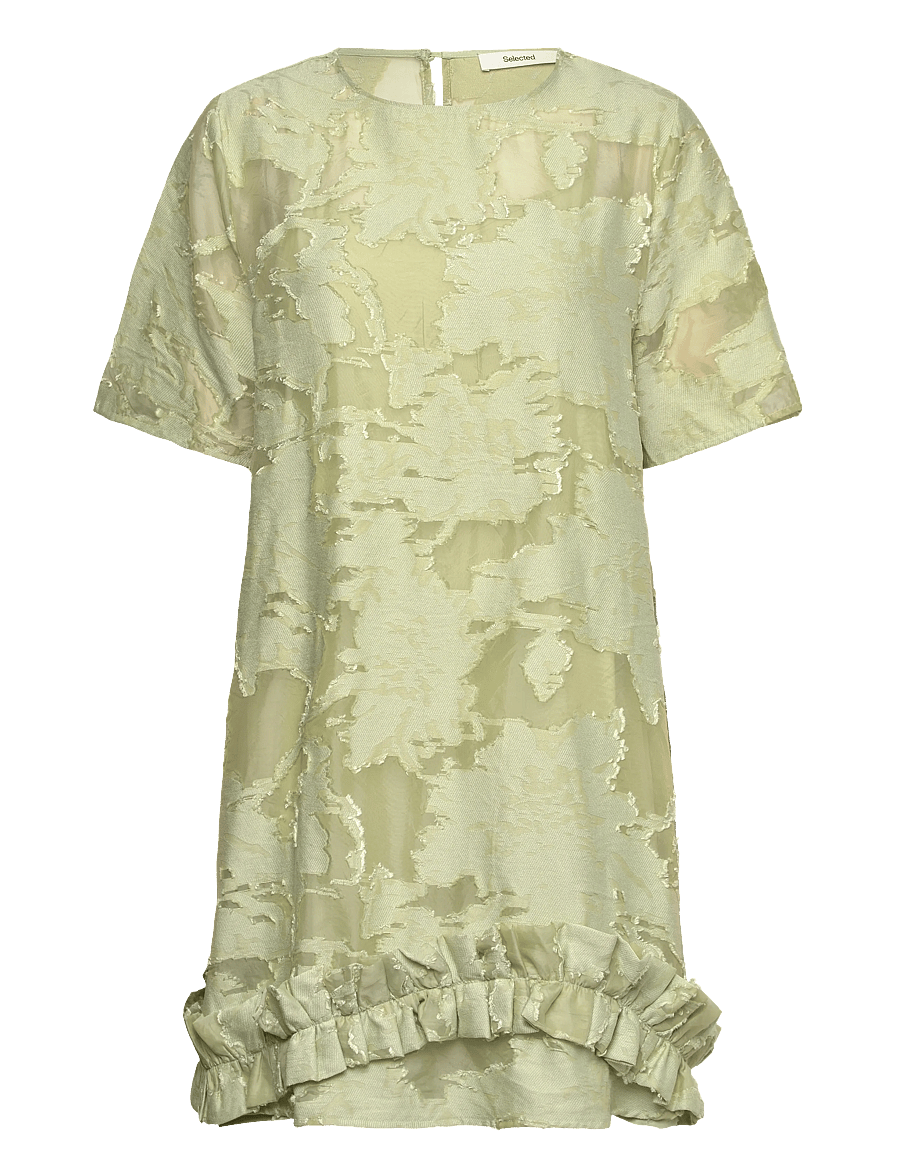 Selected - SLFLINA RELAXED 2/4 SHORT DRESS B - robes courtes - lint - 0