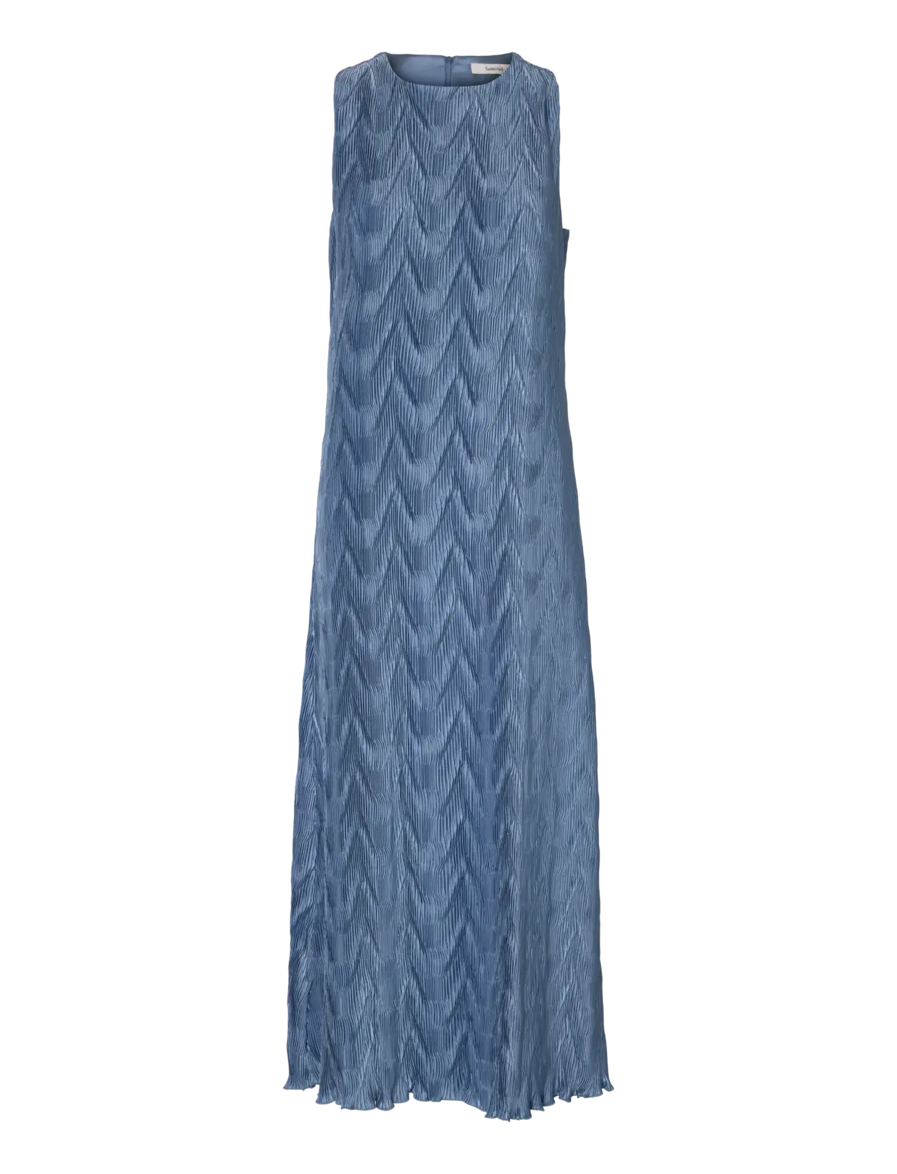 Selected SLFANYA SL REGULAR ANKLE PLISSE DRESS B - Kleidung - DUSTY BLUE / blue