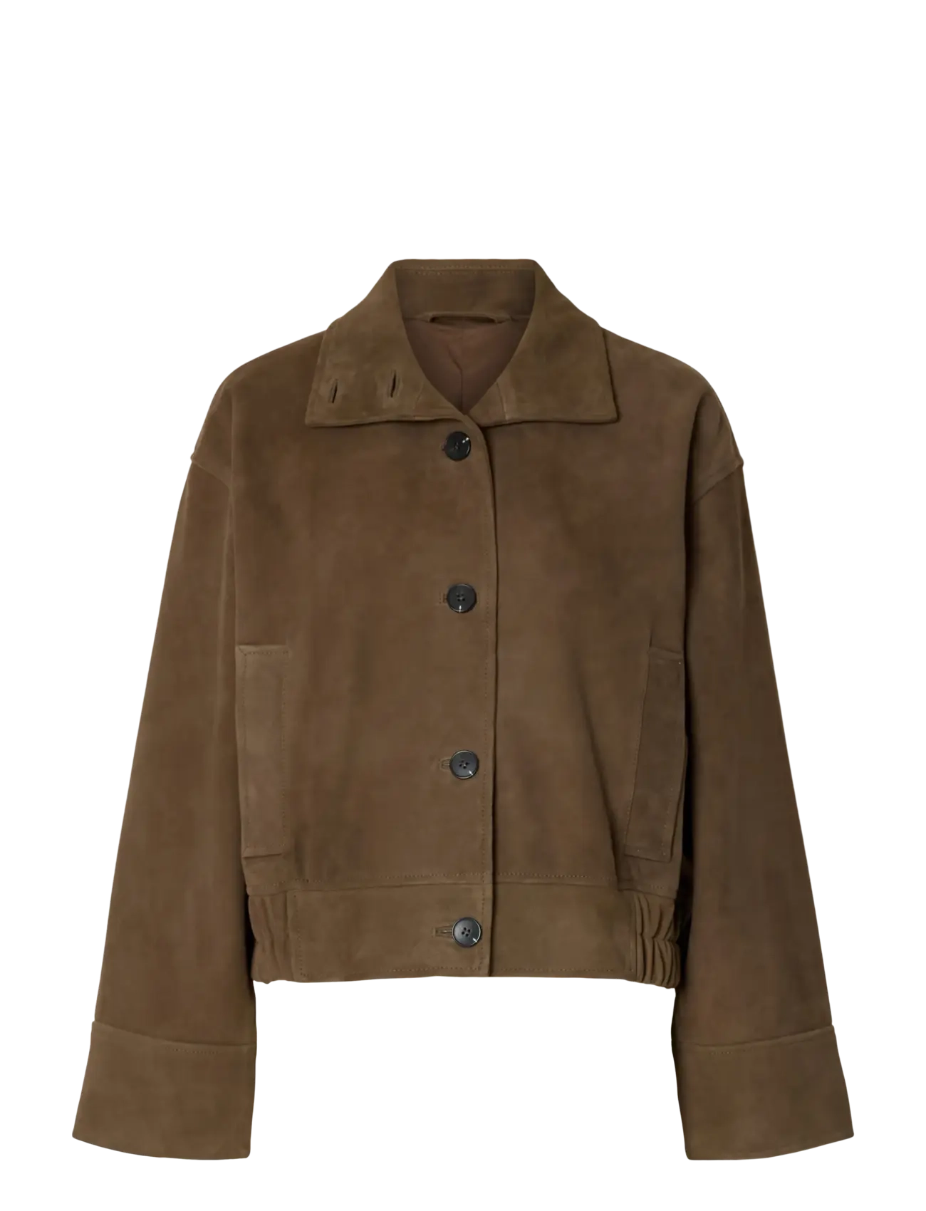 SLFAIDEN SUEDE JACKET - CHOCOLATE CHIP