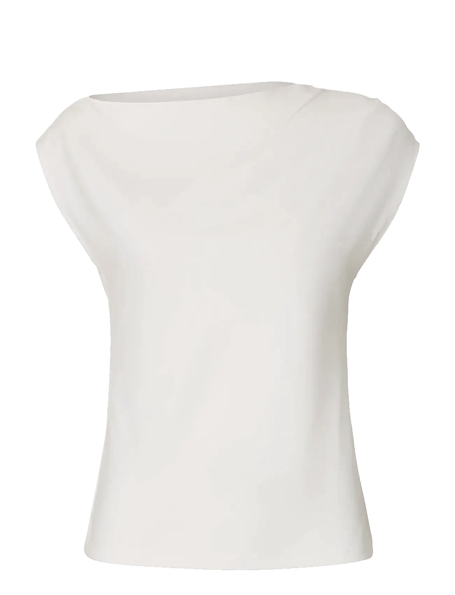 Selected - SLWMOLLY SS TOP - palaidinės trumpomis rankovėmis - bright white - 1