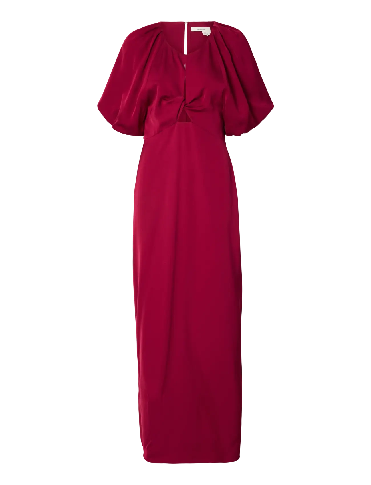 Selected SLFLAURINA REGULAR 2/4 ANKLE DRESS - Partykleider - ANEMONE / red