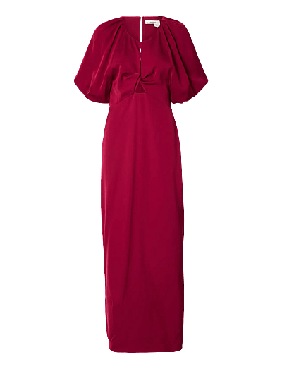 Selected SLFLAURINA REGULAR 2/4 ANKLE DRESS - Mekot - ANEMONE / red