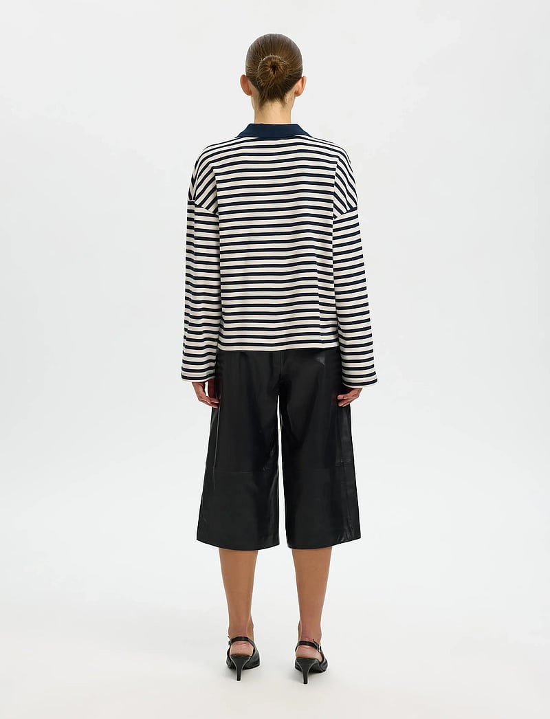 Selected - SLFMILLY LS POLO - poloshirts - dark sapphire - 2