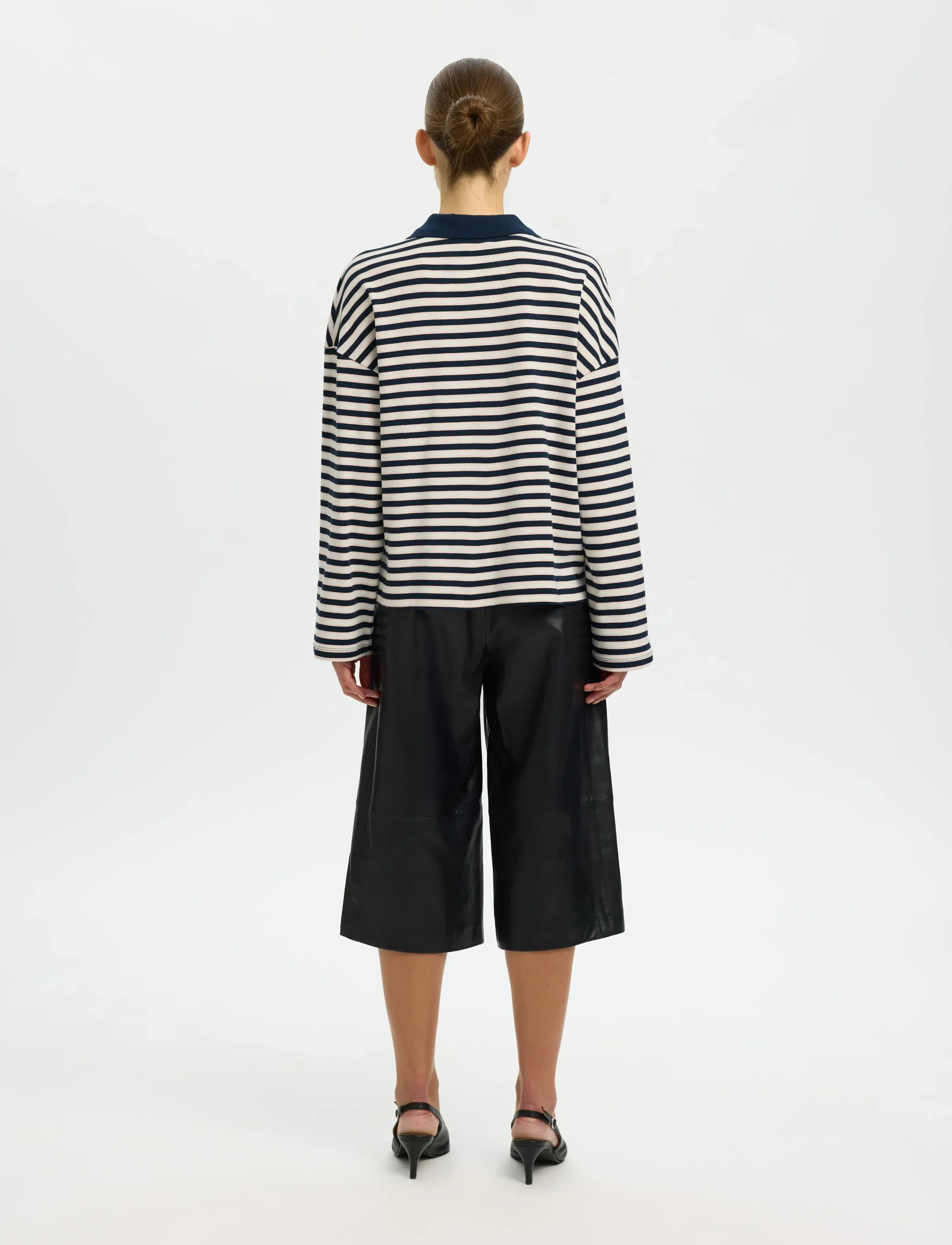 Selected - SLFMILLY LS POLO - poloshirts - dark sapphire - 2