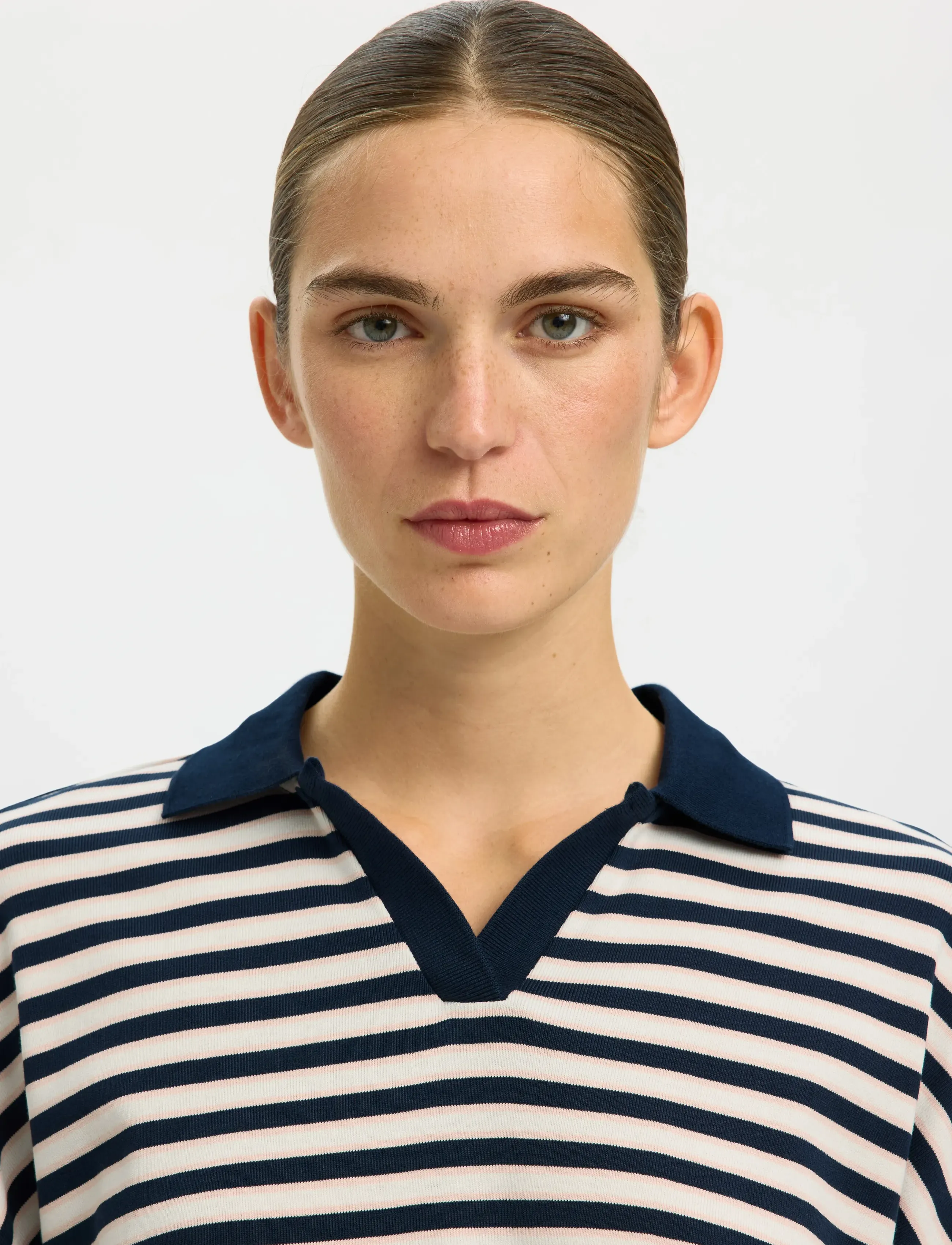 Selected - SLFMILLY LS POLO - poloshirts - dark sapphire - 4