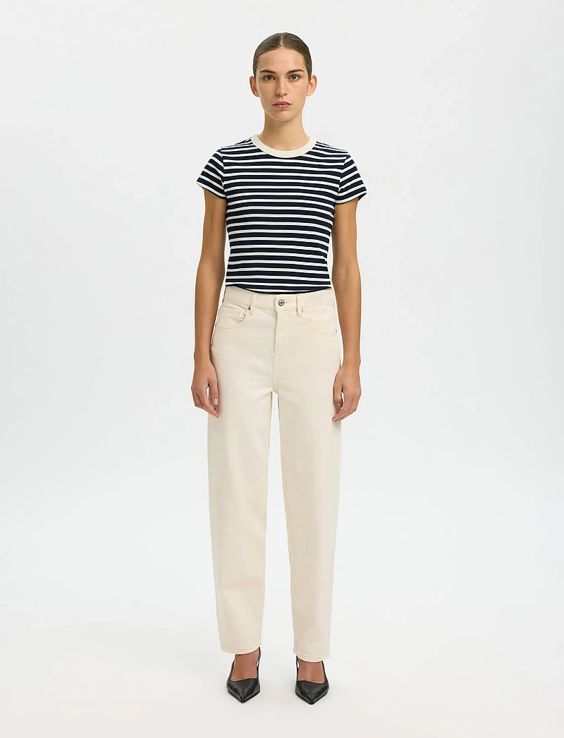 Selected - SLFMILLY SS TEE - t-shirts - dark sapphire - 3