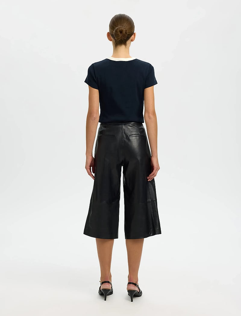 Selected - SLFMILLY SS TEE - t-shirts - dark sapphire - 3