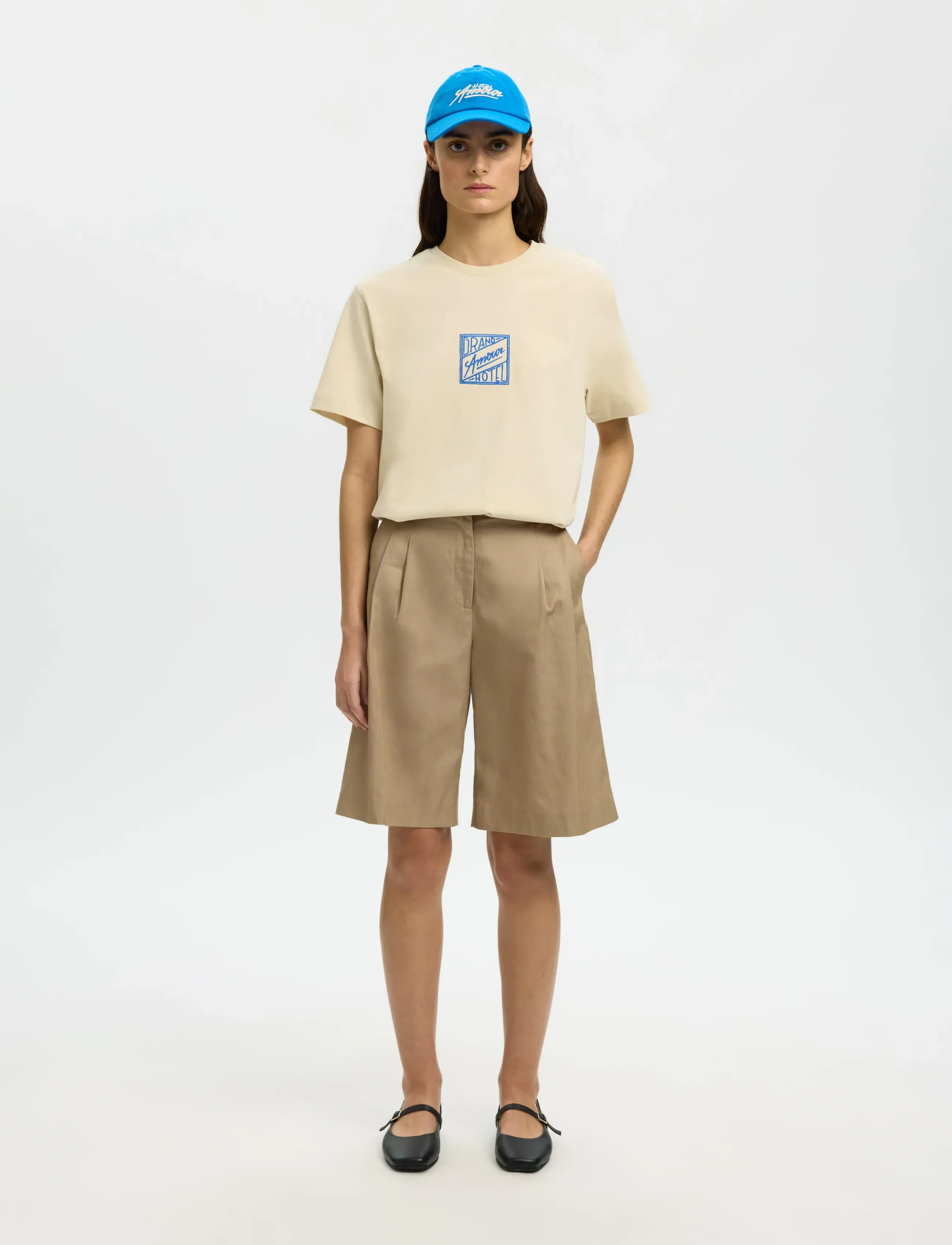 SELECTED Slfrelaxed Brook Ss Hotel Amour Tee t-shirts dam – bild 5