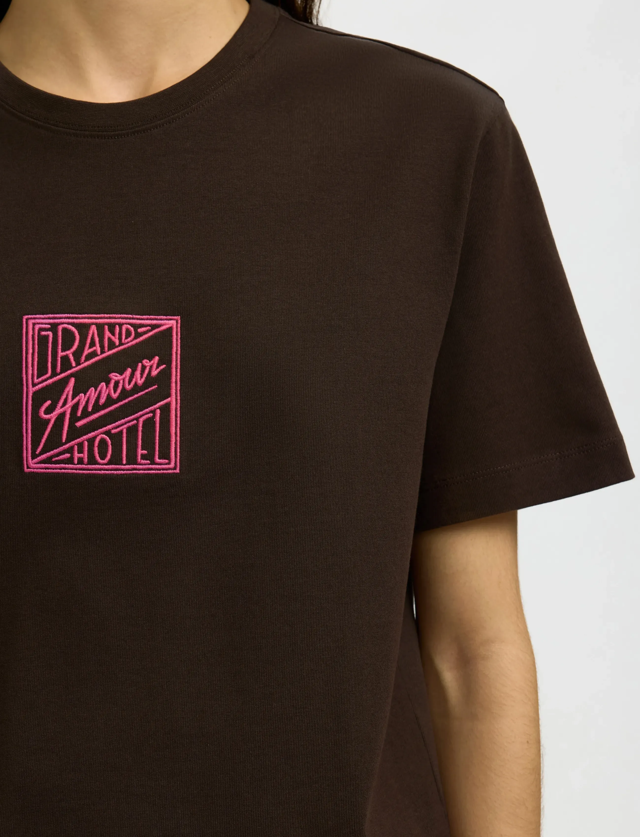 Selected - SLFRELAXED BROOK SS HOTEL AMOUR TEE - t-shirts - delicioso - 5