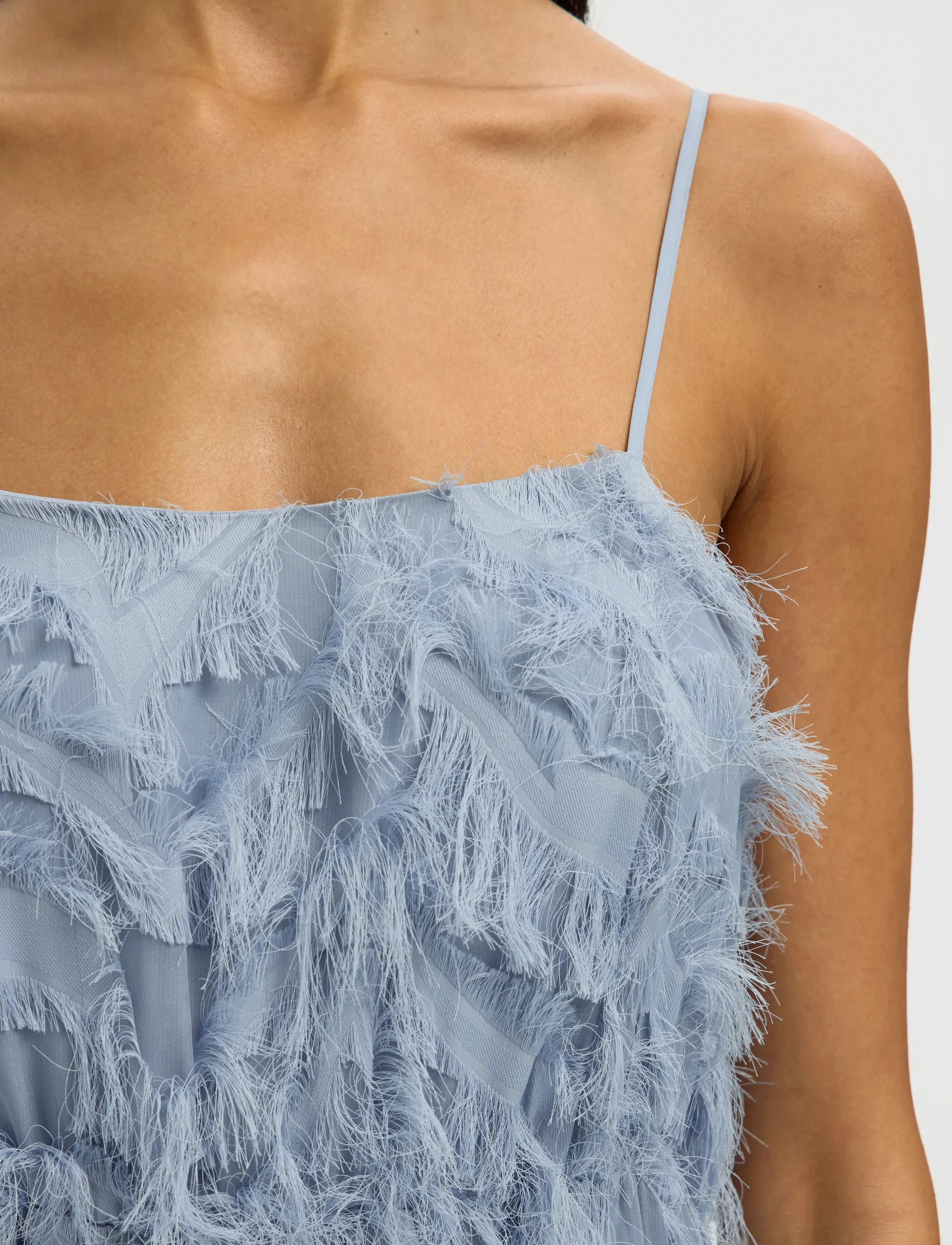 Selected - SLFMYLINE REGULAR MIDI STRAP DRESS B - feestjurken - dusty blue - 5