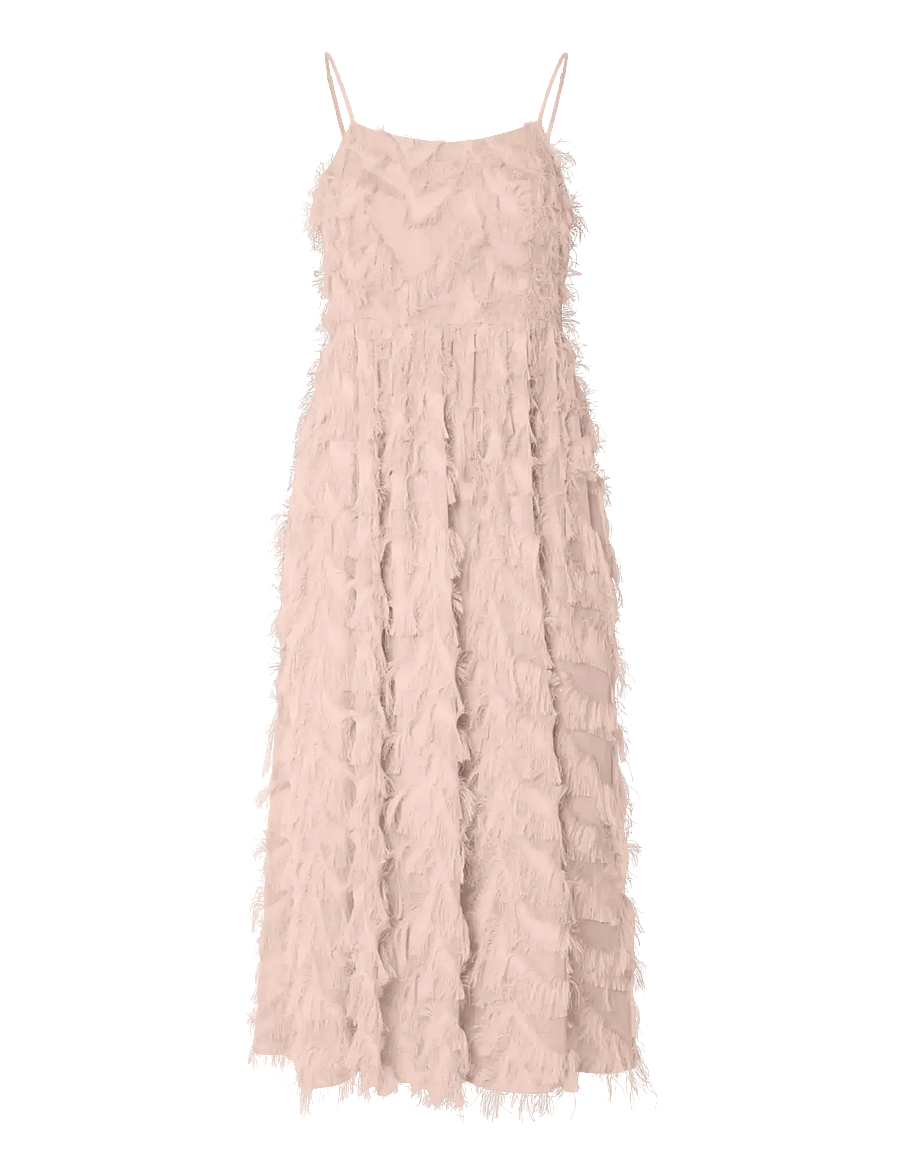 Selected - SLFMYLINE REGULAR MIDI STRAP DRESS B - party dresses - pale dogwood - 1