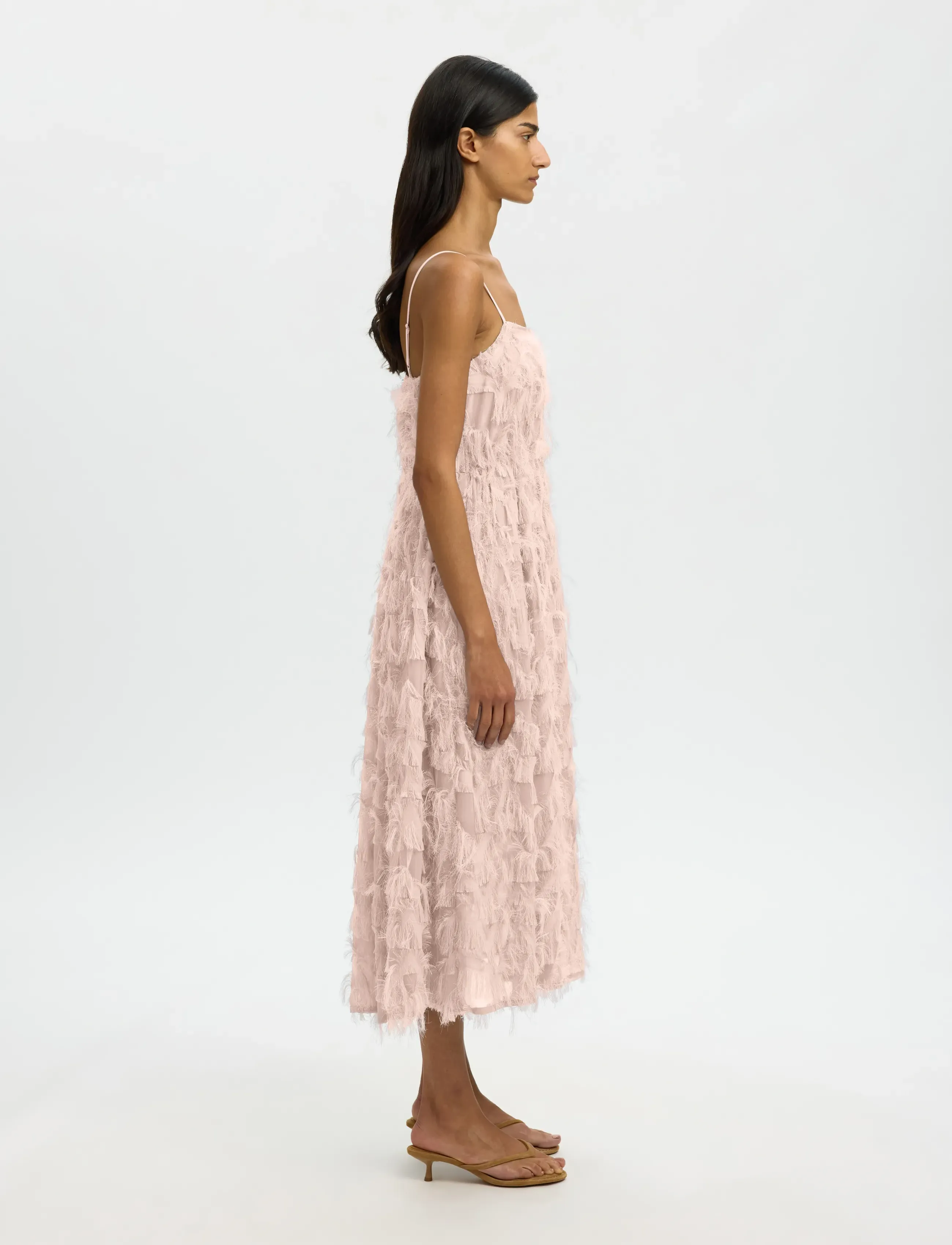 Selected - SLFMYLINE REGULAR MIDI STRAP DRESS B - partykleider - pale dogwood - 5