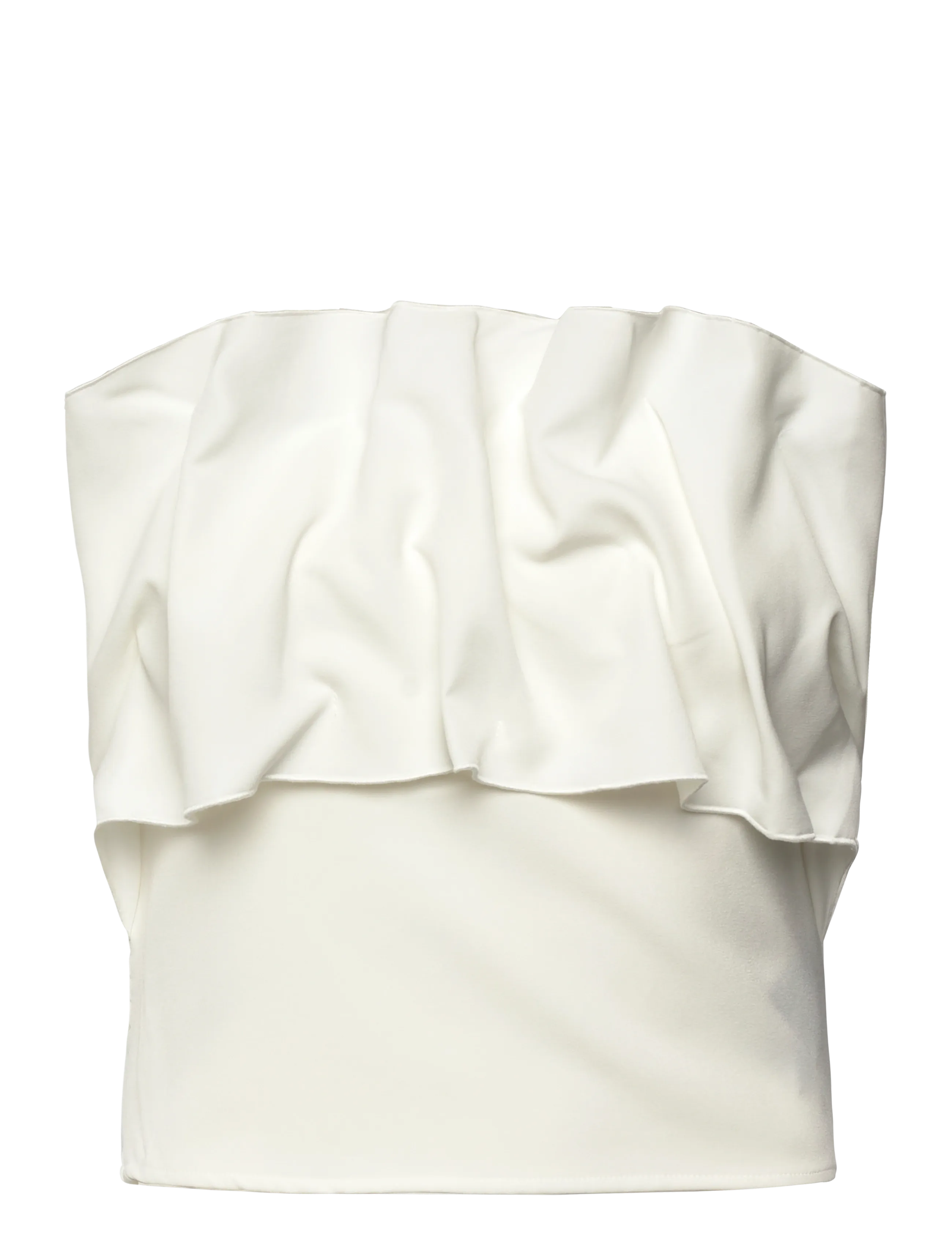 Selected - SLFVINELLE PLEATED BANDEAU TOP  B - hauts sans manches - snow white - 2