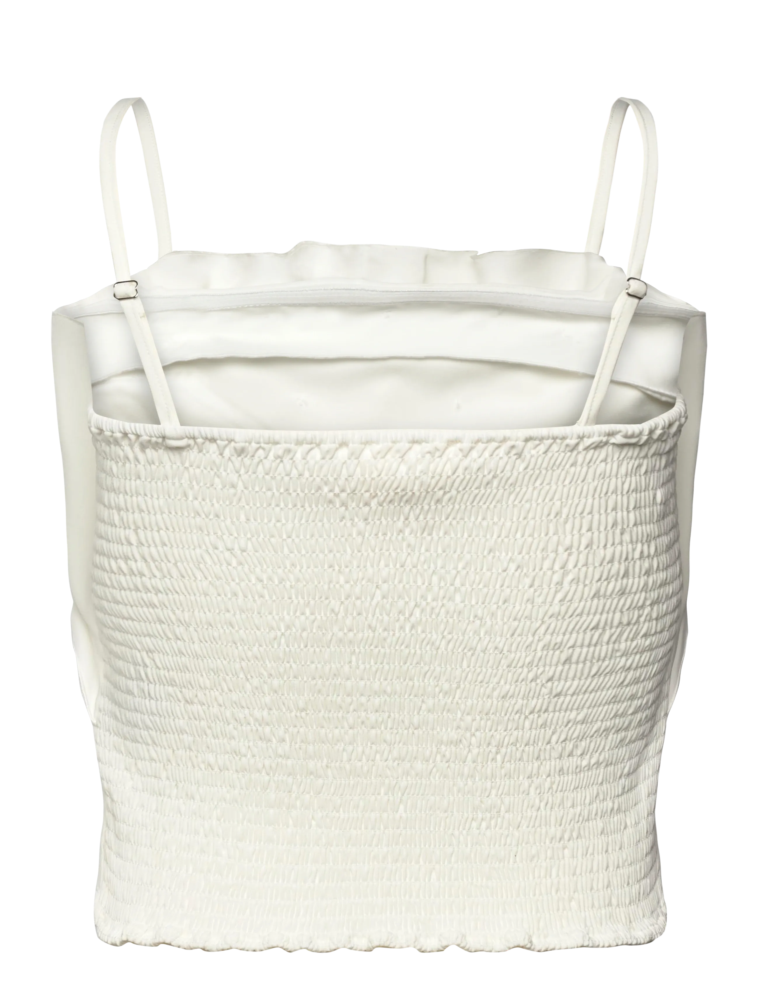 Selected - SLFVINELLE PLEATED BANDEAU TOP  B - hauts sans manches - snow white - 3