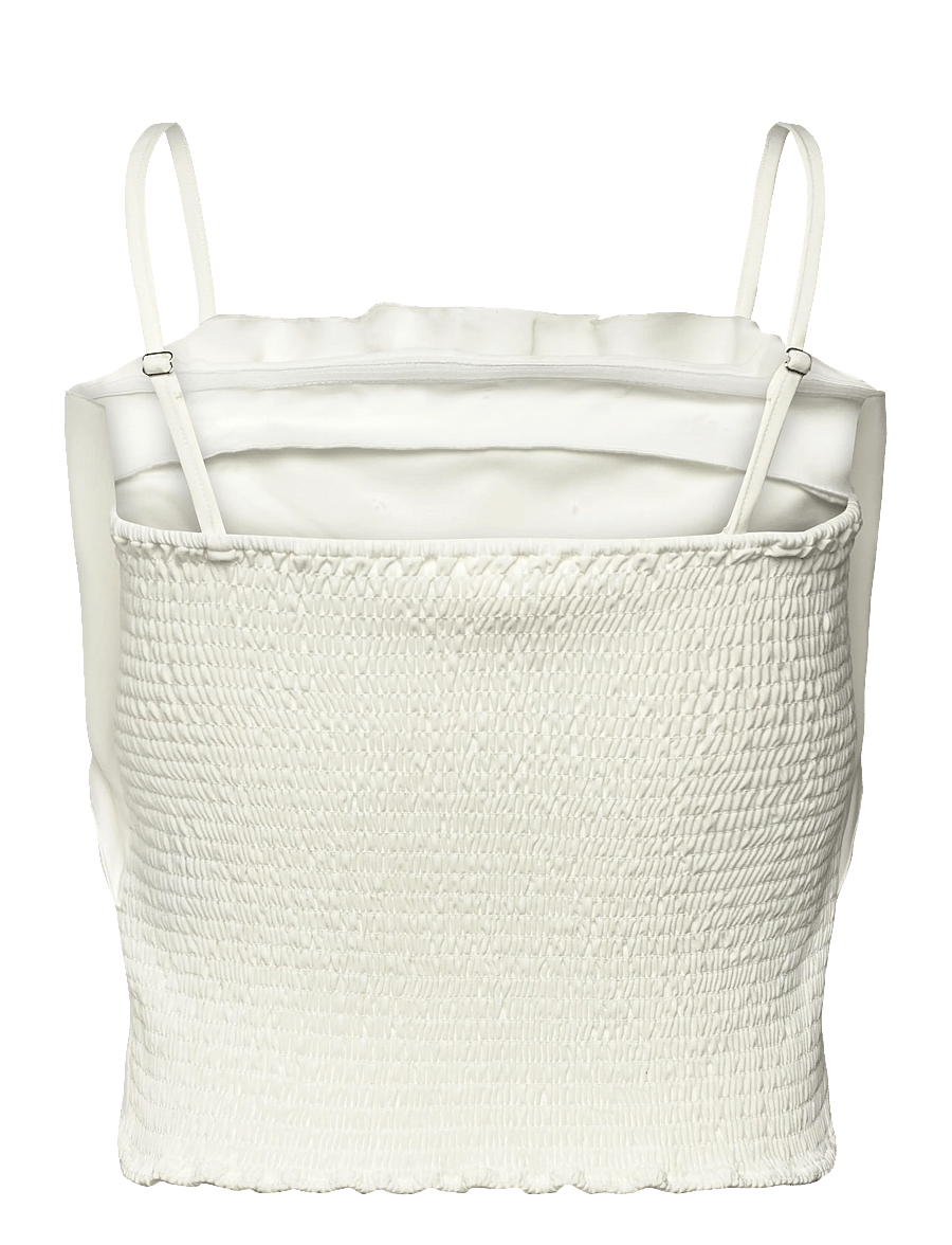 Selected - SLFVINELLE PLEATED BANDEAU TOP B - hauts sans manches - snow white - 3