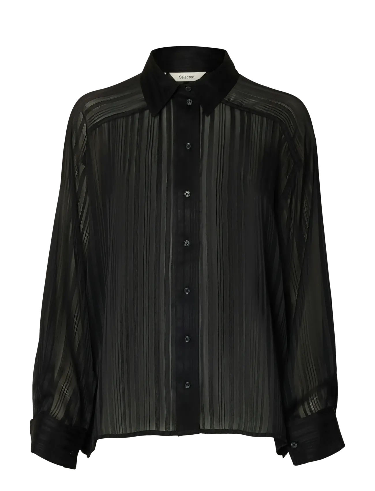 Selected SLFMARGRETHE LS SHIRT EX - Transitional Layering - BLACK / black