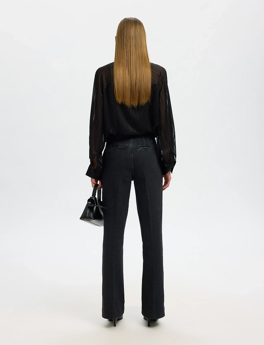 Selected - SLFMARGRETHE LS SHIRT EX - chemises à manches longues - black - 2