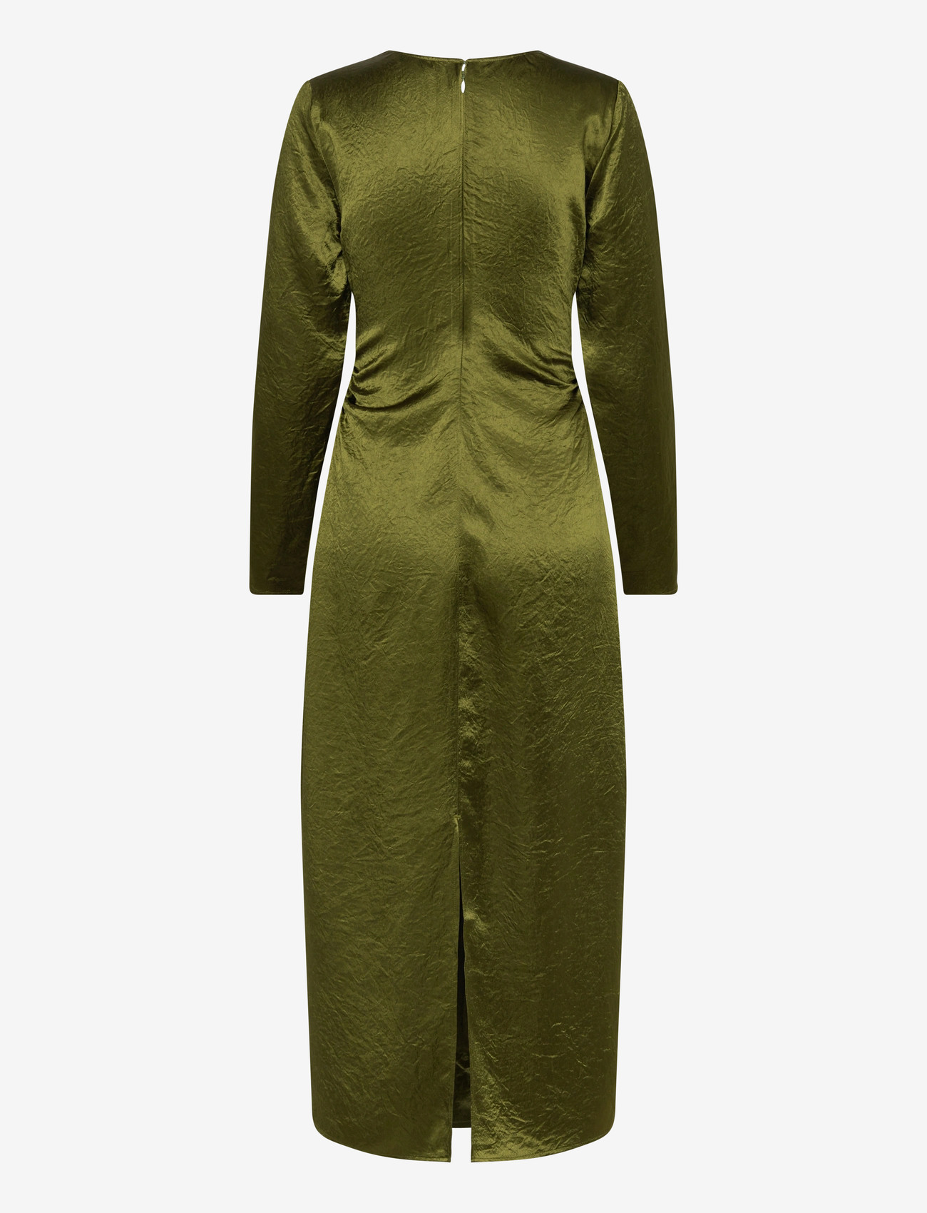 Selected - SLFSELENE SLIM LS ANKLE DRESS EX - festkjoler - avocado - 1