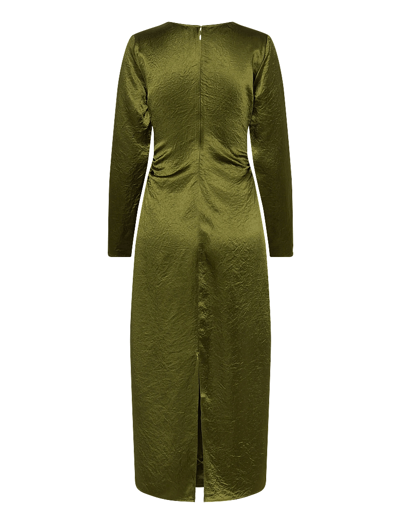 Selected - SLFSELENE SLIM LS ANKLE DRESS EX - partykleider - avocado - 1