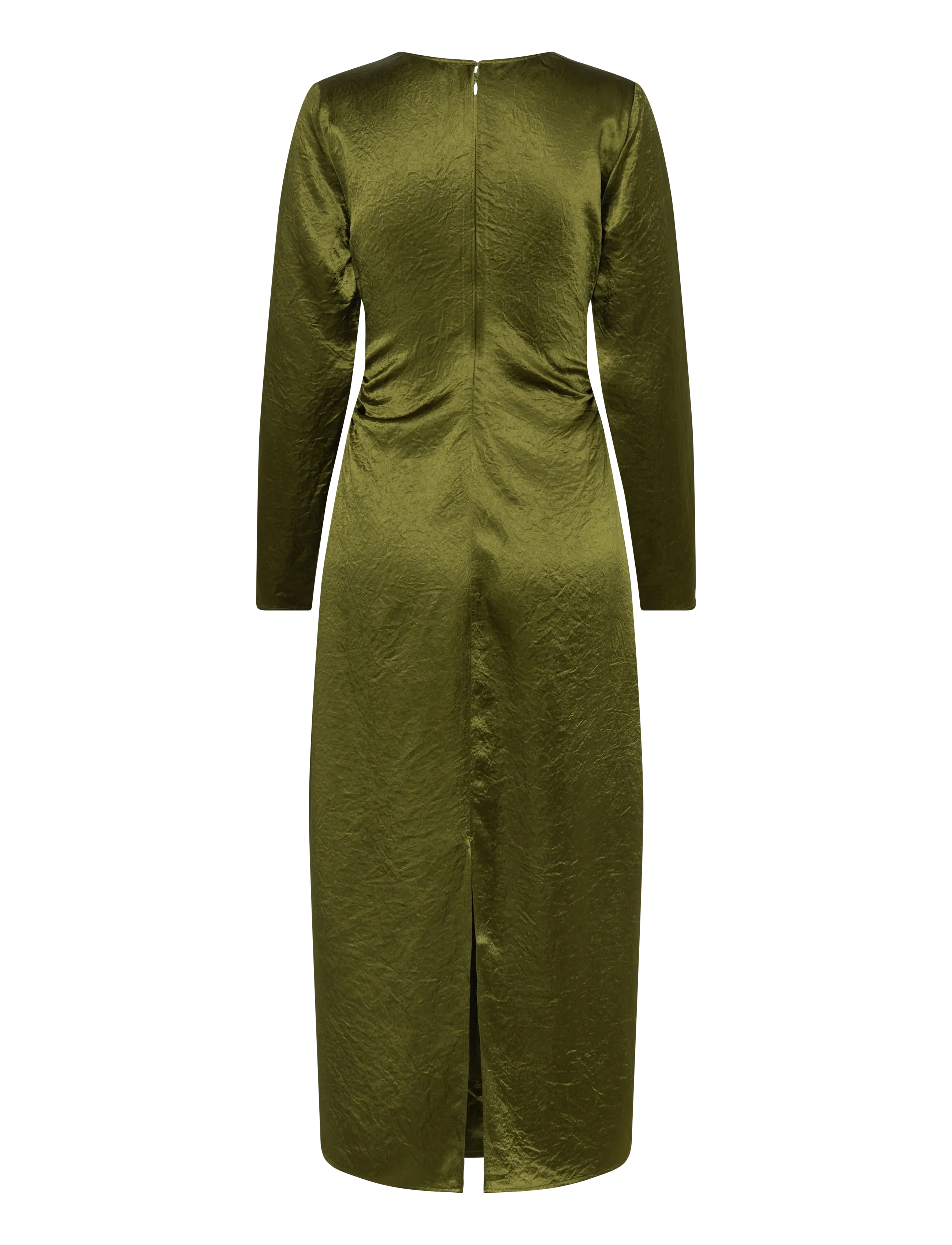Selected - SLFSELENE SLIM LS ANKLE DRESS EX - festkjoler - avocado - 1