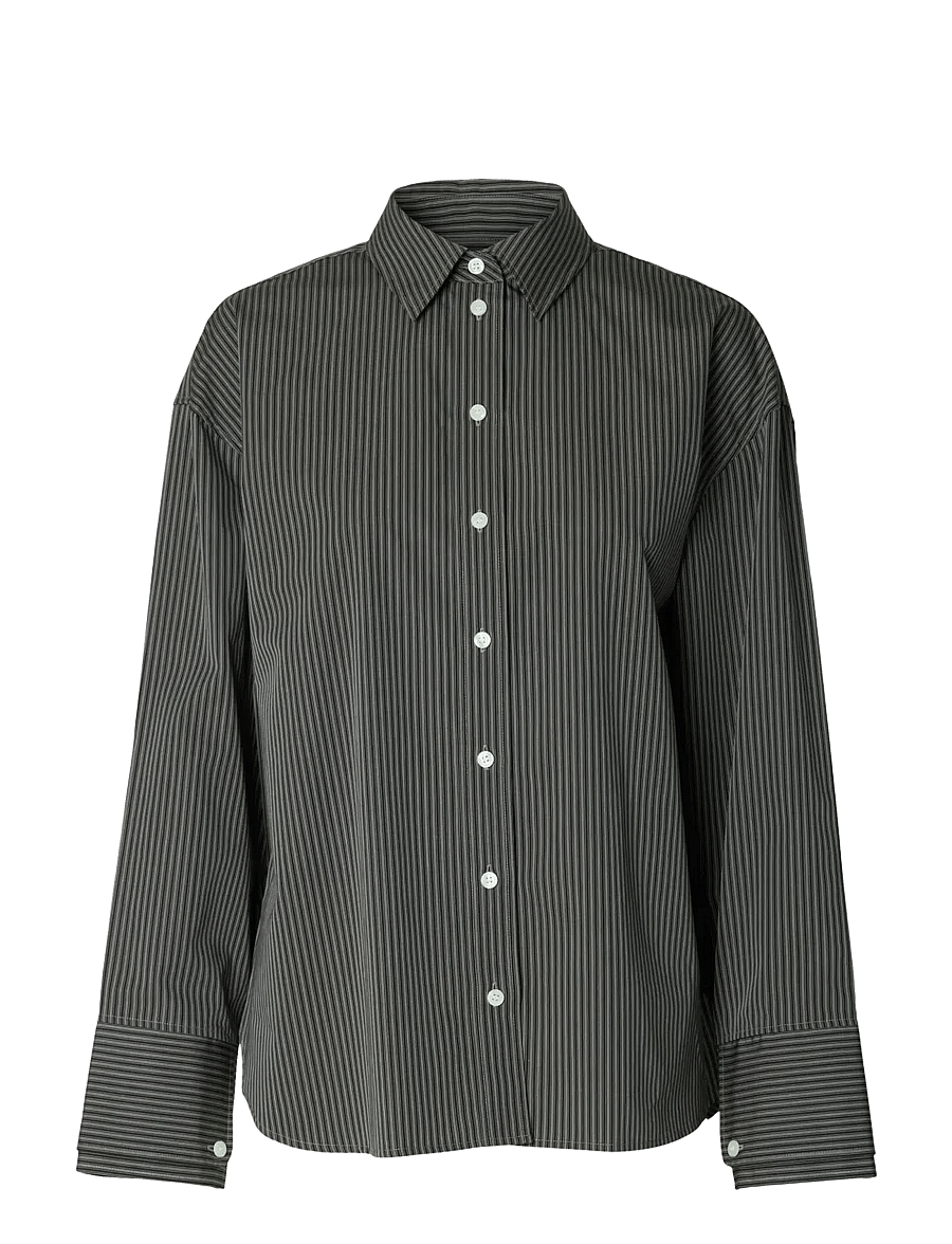 Selected - SLFDAN LS OVERSIZED SHIRT EX - chemises à manches longues - chocolate torte - 1